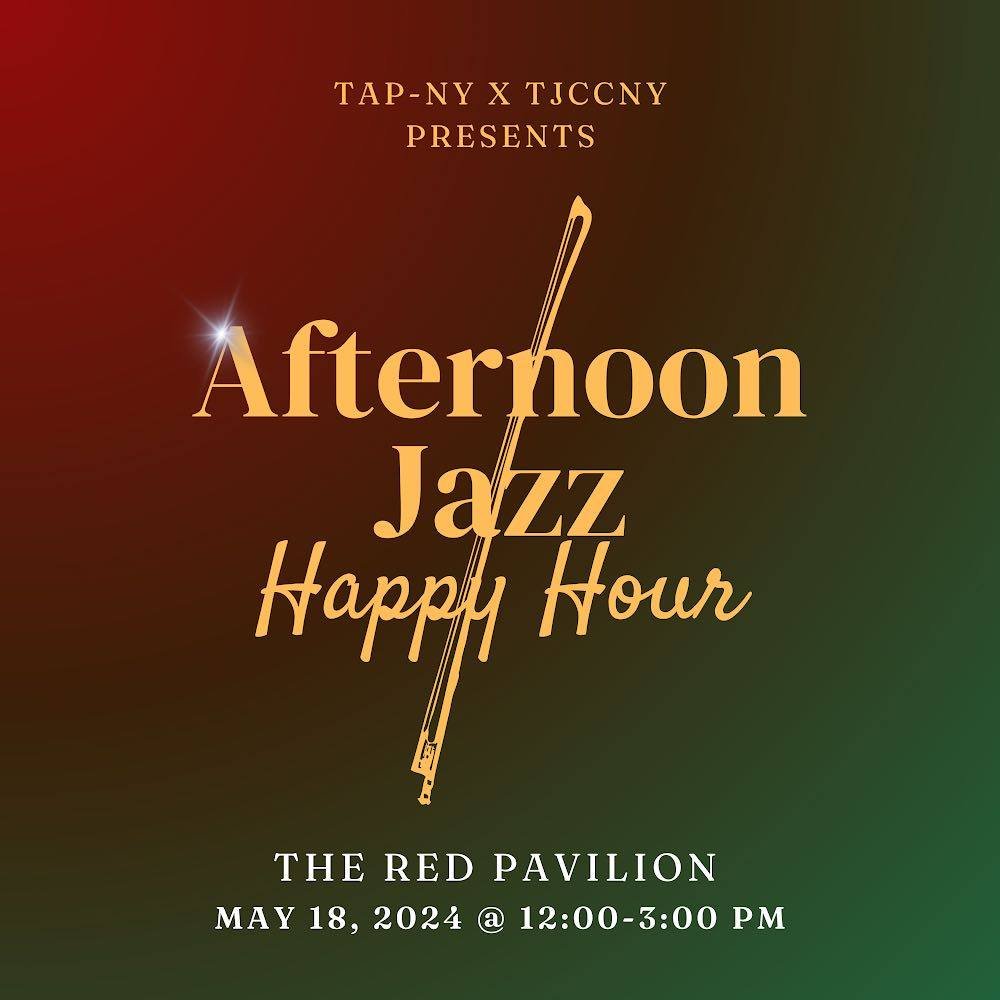 【TJCCNY x TAP-NY: Summer Jazz Happy Hour 】
A Long-overdue collaboration to celebrate AAPI Heritage month. 

Join @tapny and TJCCNY in celebration of AAPI Heritage Month at the iconic @redpavilionbk ! The Red Pavilion was established in 2023 by Shien 