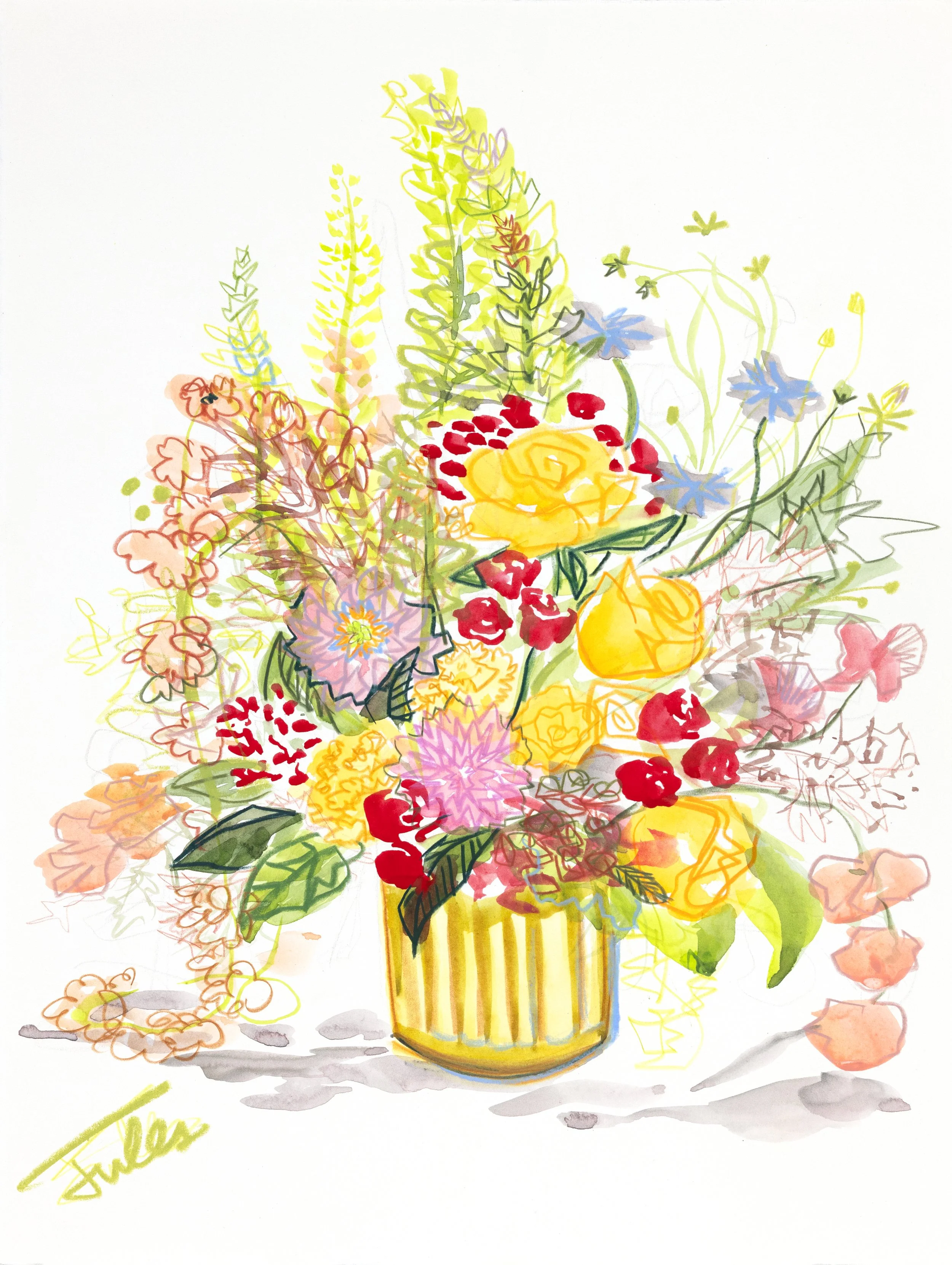 Where the Flowers Lead: HAFNER FLORIST ARRANGEMENT # 13, VERSION 1 by Jules Webster