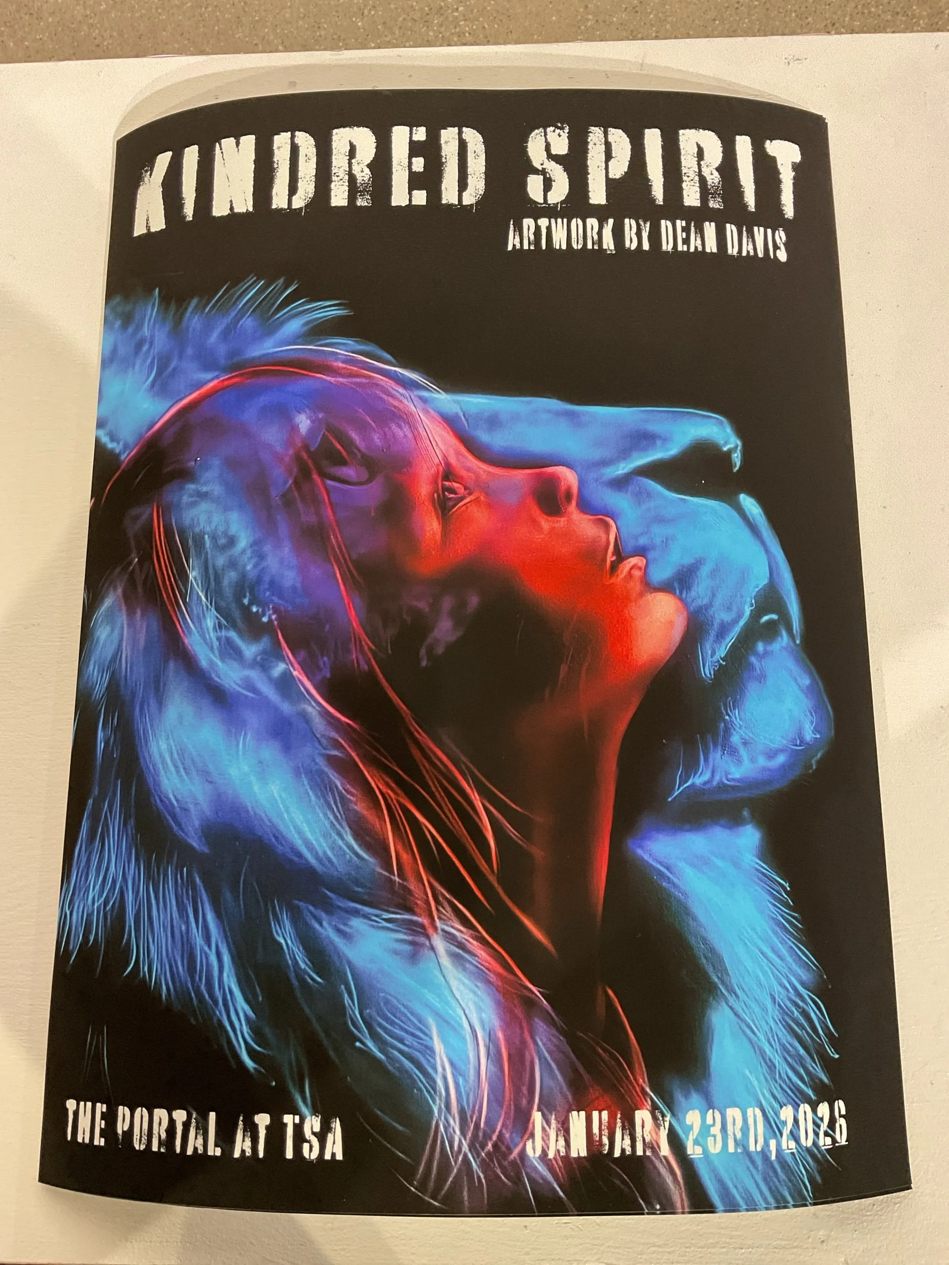 Kindred Spirit Show Poster by Dean Davis