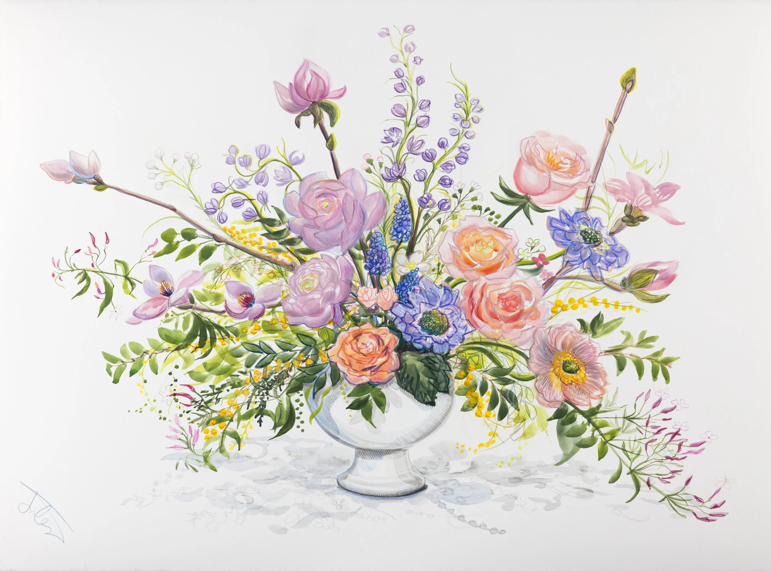 Where the Flowers Lead: HAFNER FLORIST ARRANGEMENT # 11, VERSION 3 by Jules Webster