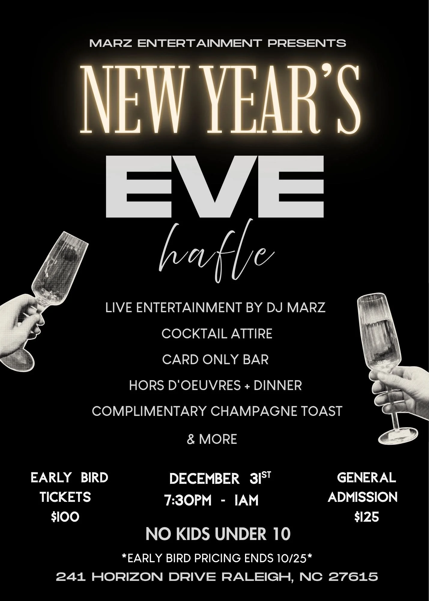 Black and White Modern Halftone New Year's Eve Party Invitation.jpg