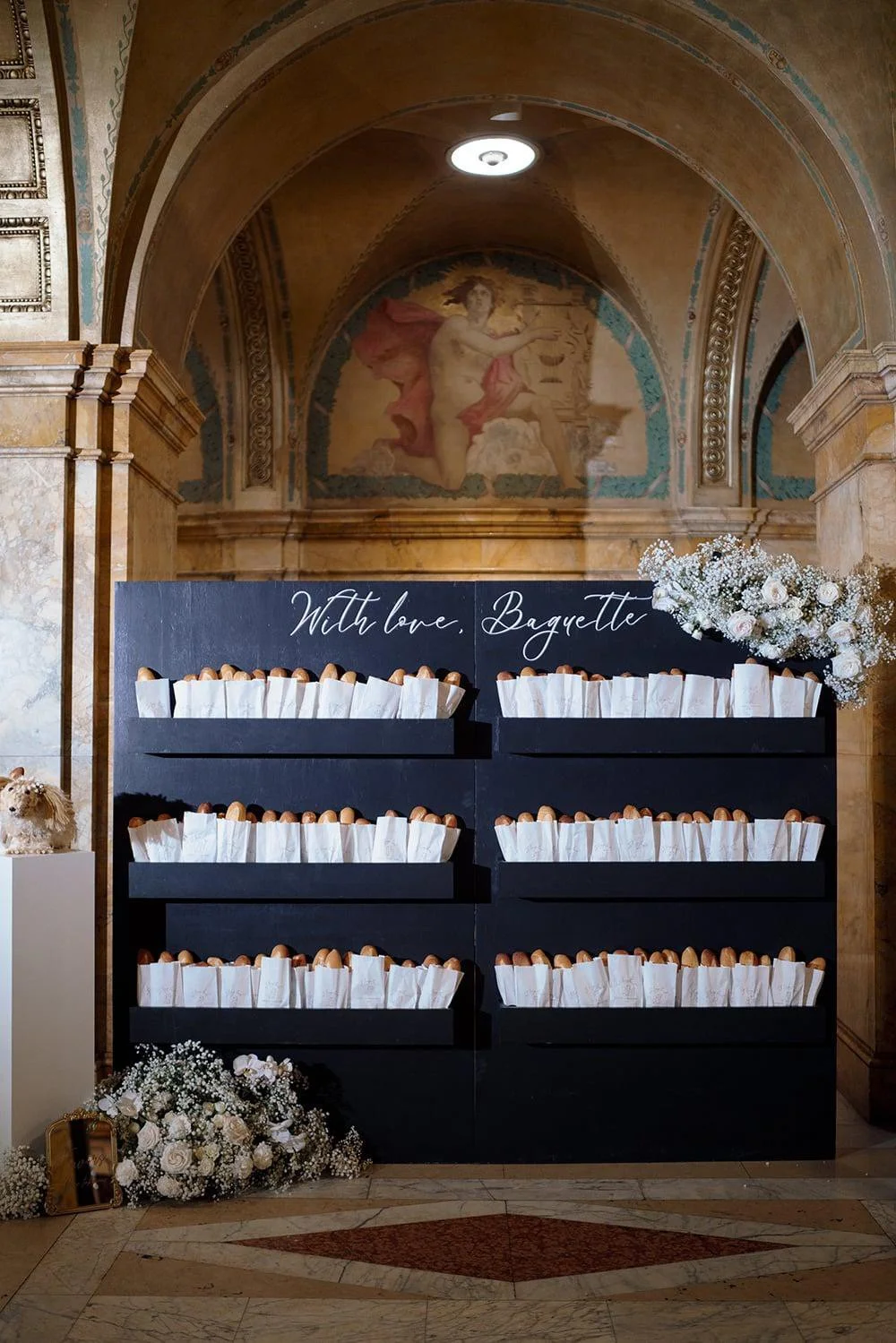 Baguette Favor Wall - wedding favor 