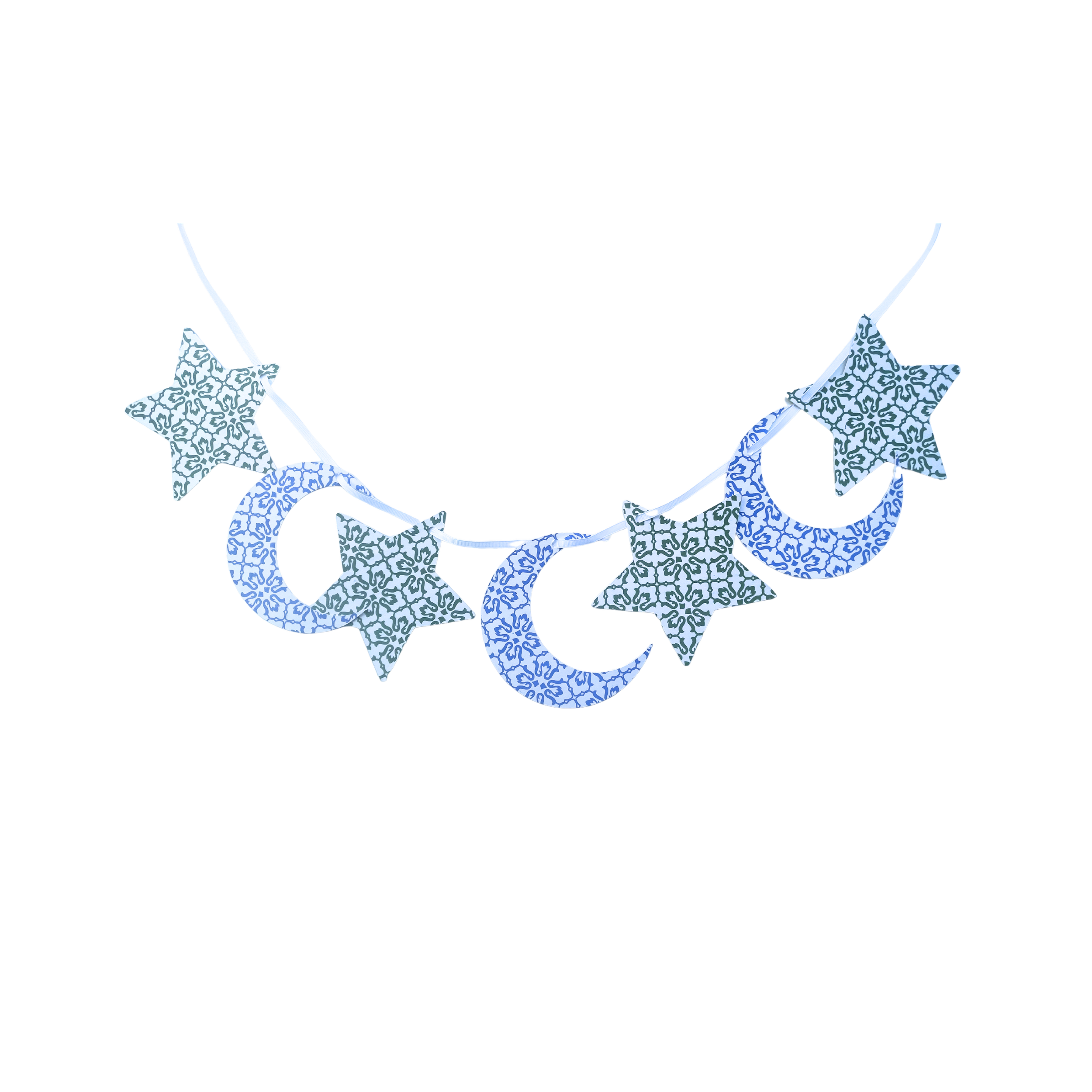 Star Moon Garland - green-blue.png