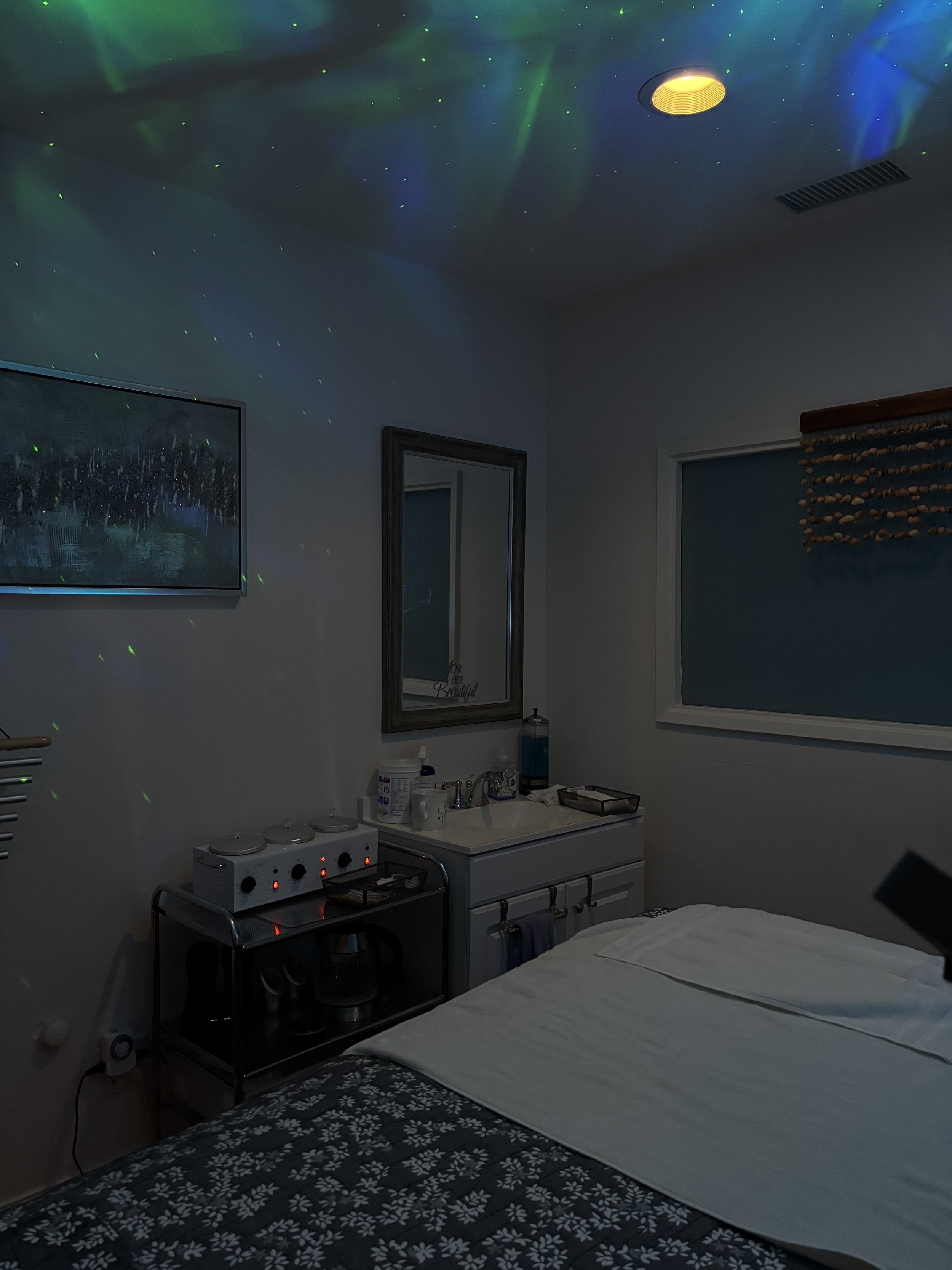 Serene Wellness & Skin Care relaxing  facial room 