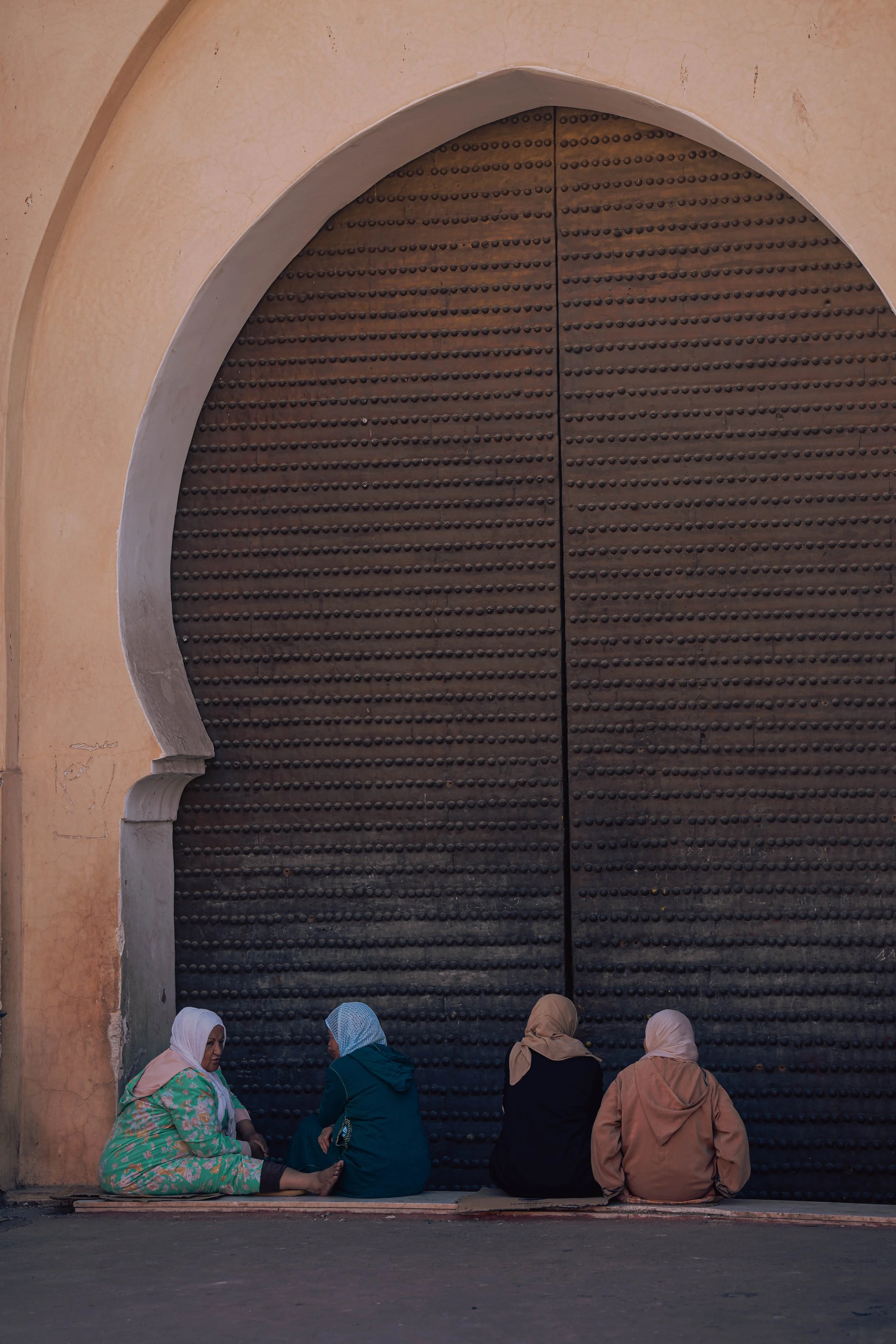 Outside the Saadian Tombs, Marrakech