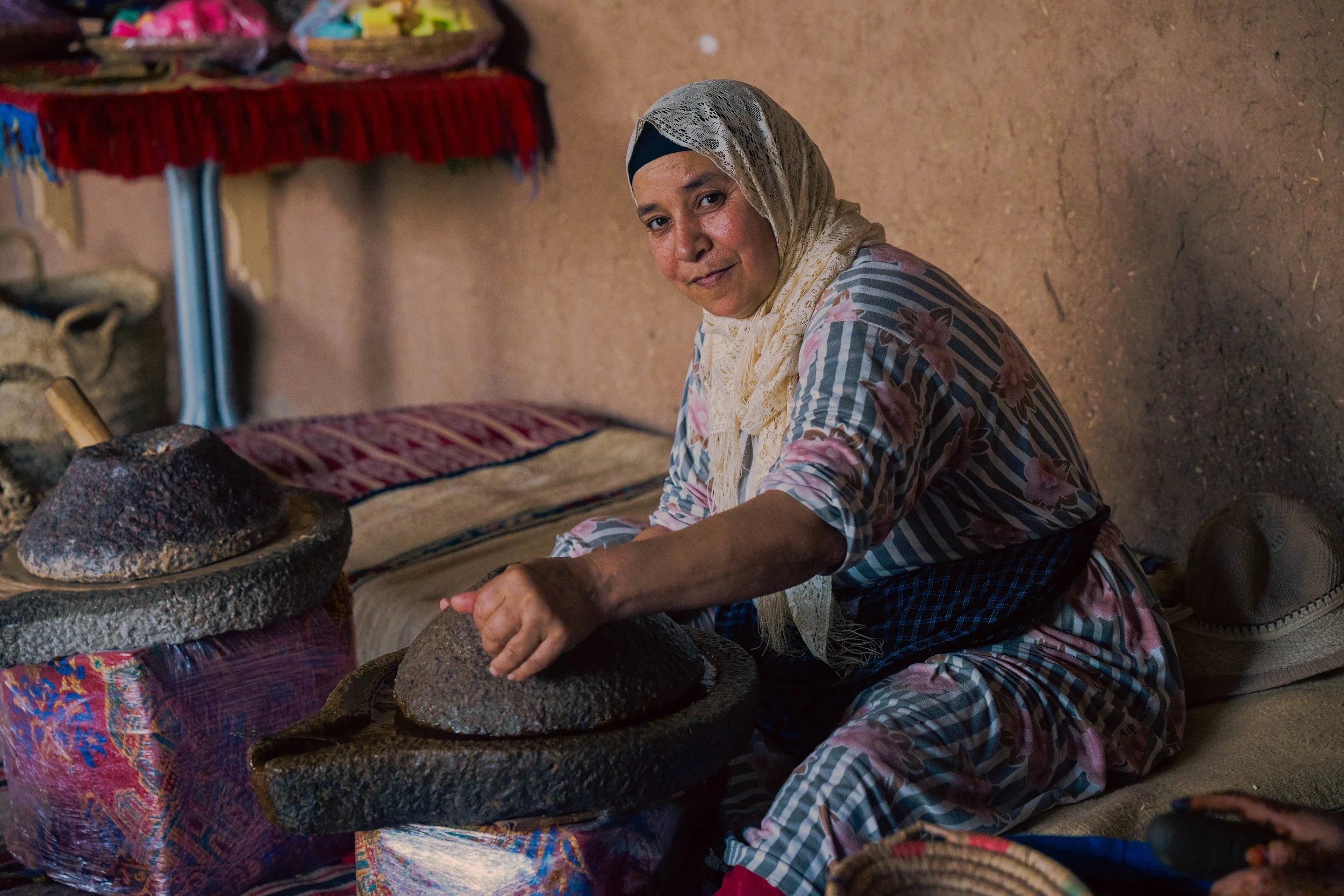 Argan oil production, Marrakech