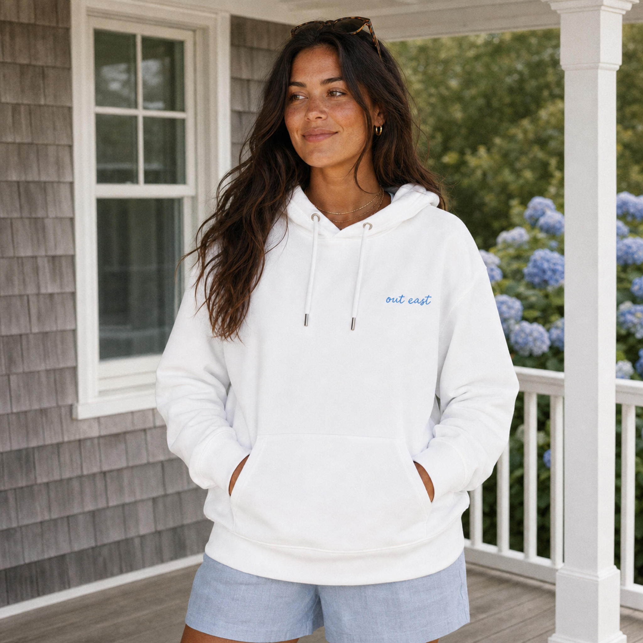 Out East Organic Hoodie | White