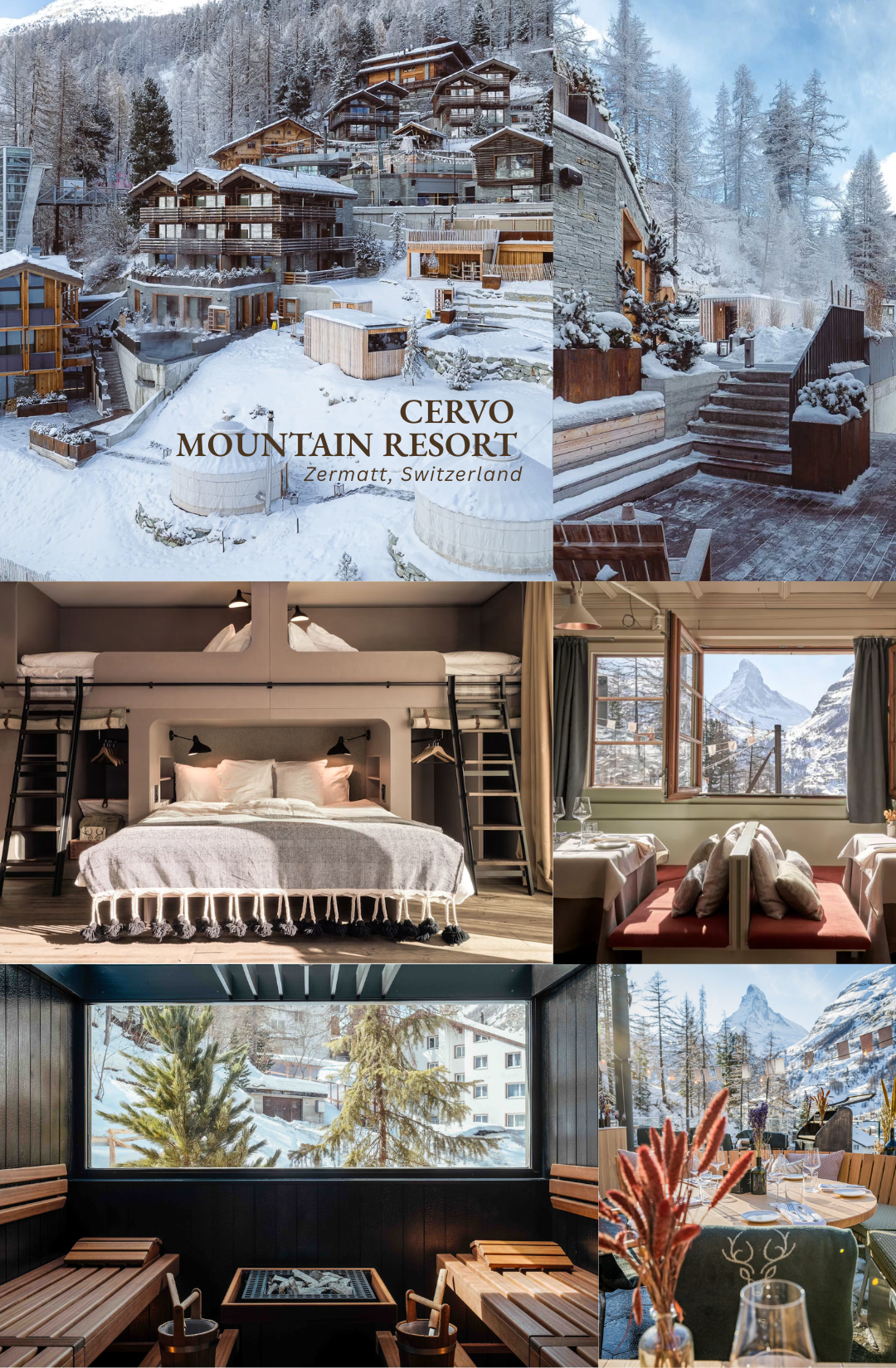 swiss alps luxury ski resort cervo mountain resort zermatt