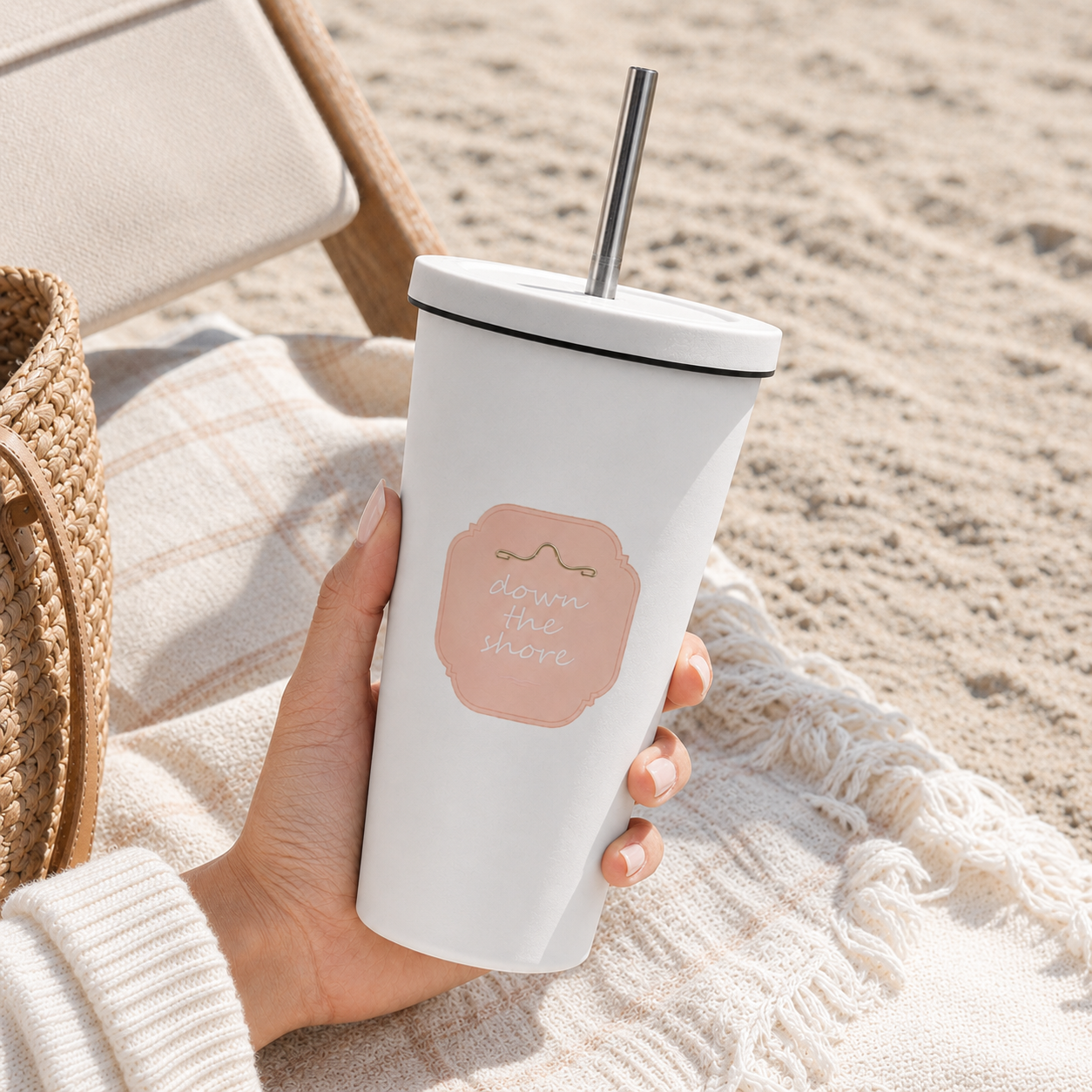 Down the Shore Stainless Steel Tumbler