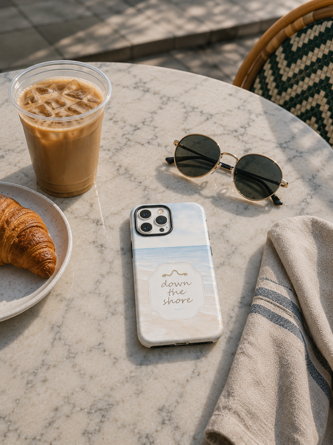 Down the Shore | Beach Badge Phone Case