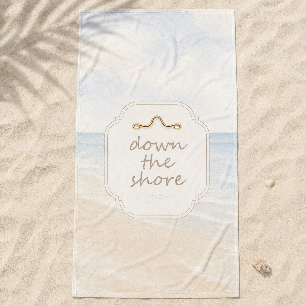 Down the Shore Beach Badge Towel