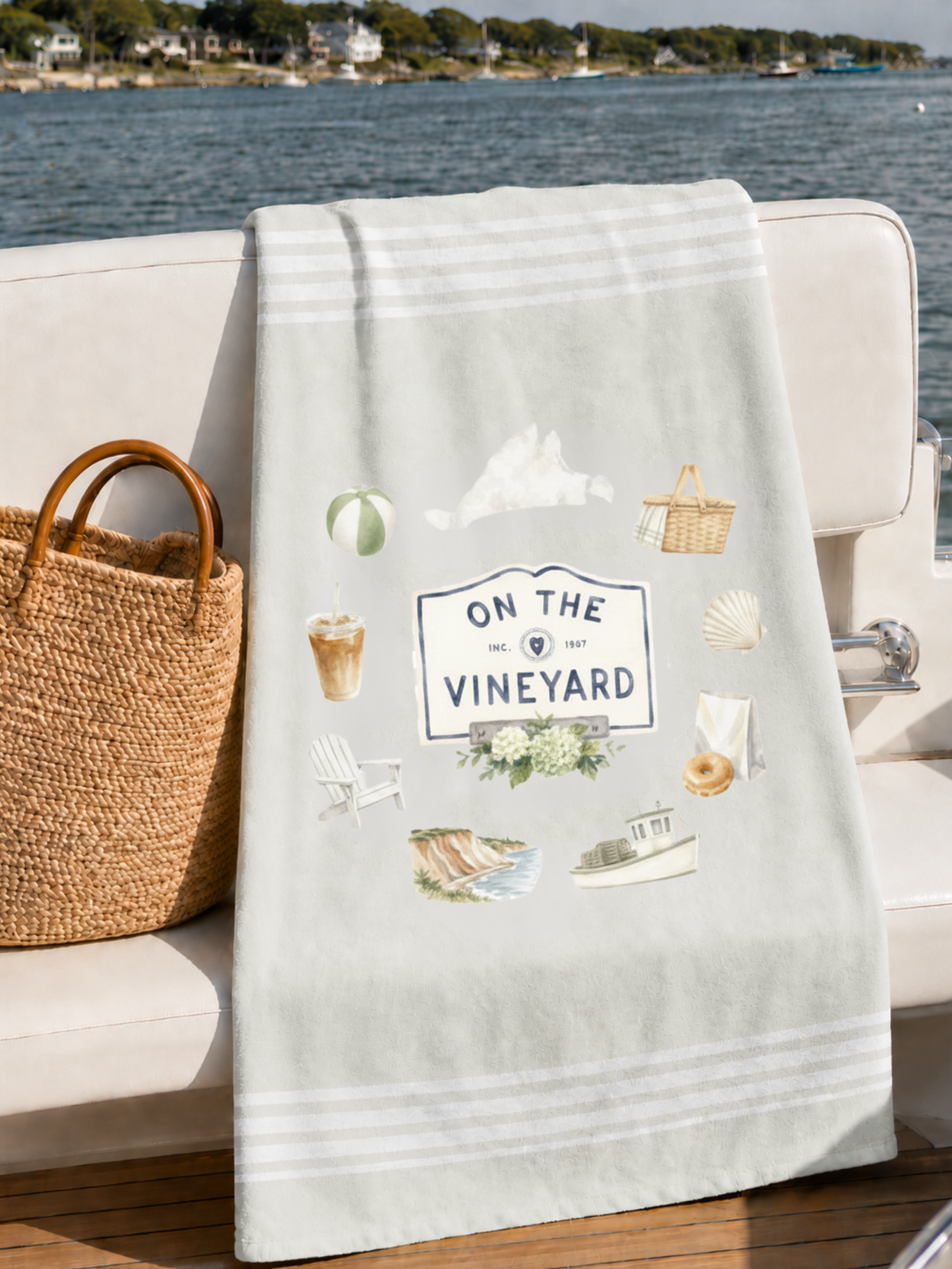On the Vineyard Beach Towel
