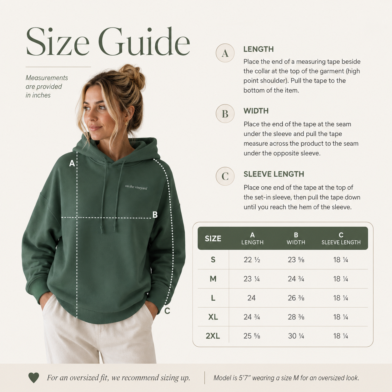On the Vineyard Hoodie | Green