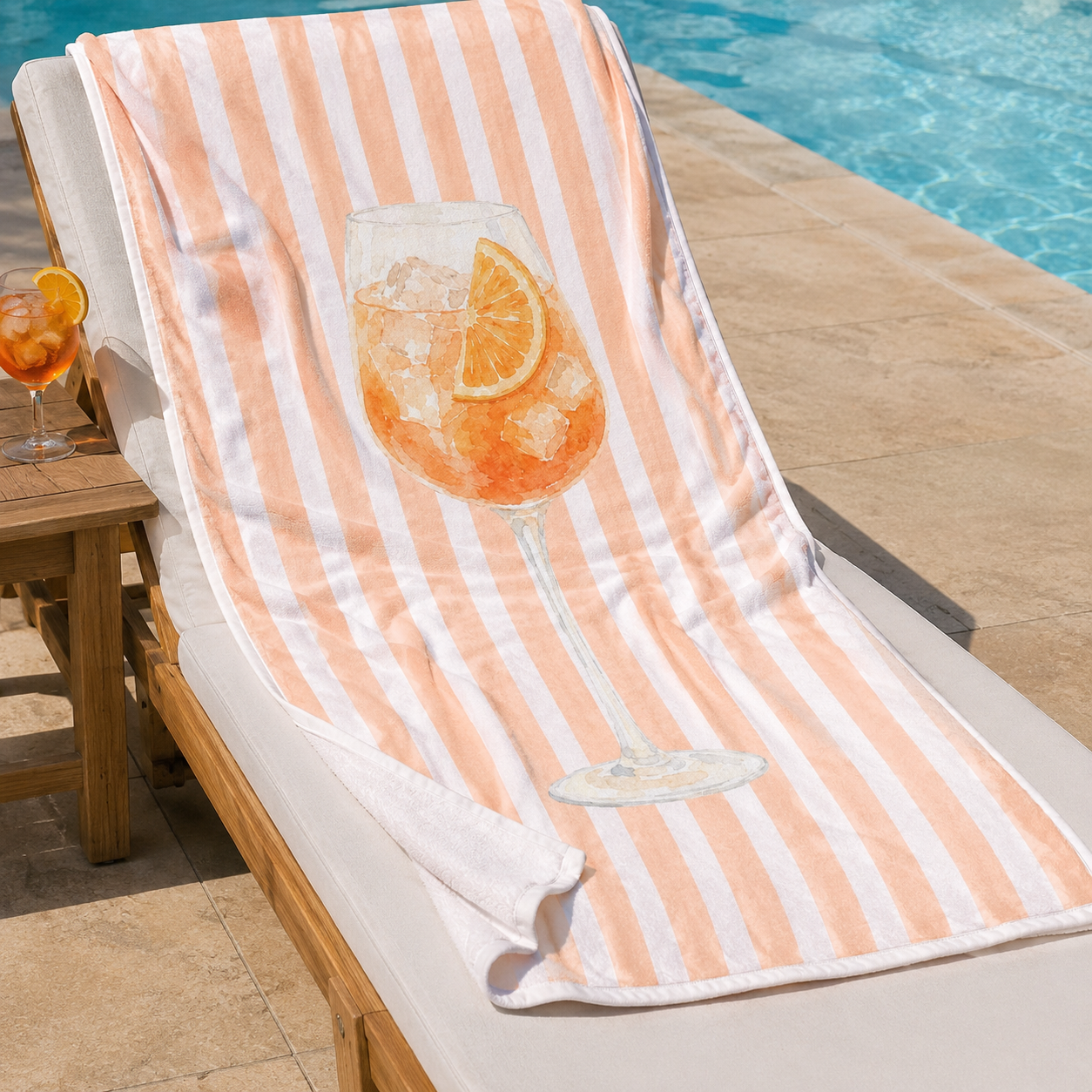 Aperol Spritz Beach Towel