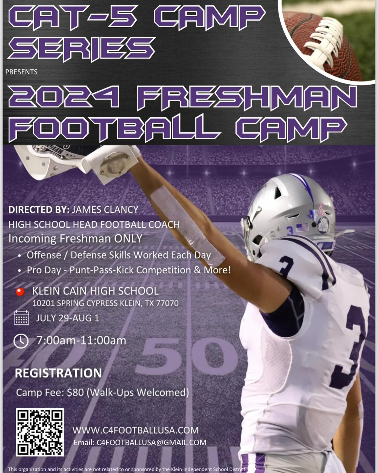 Freshman: Get Signed Up for Camp!