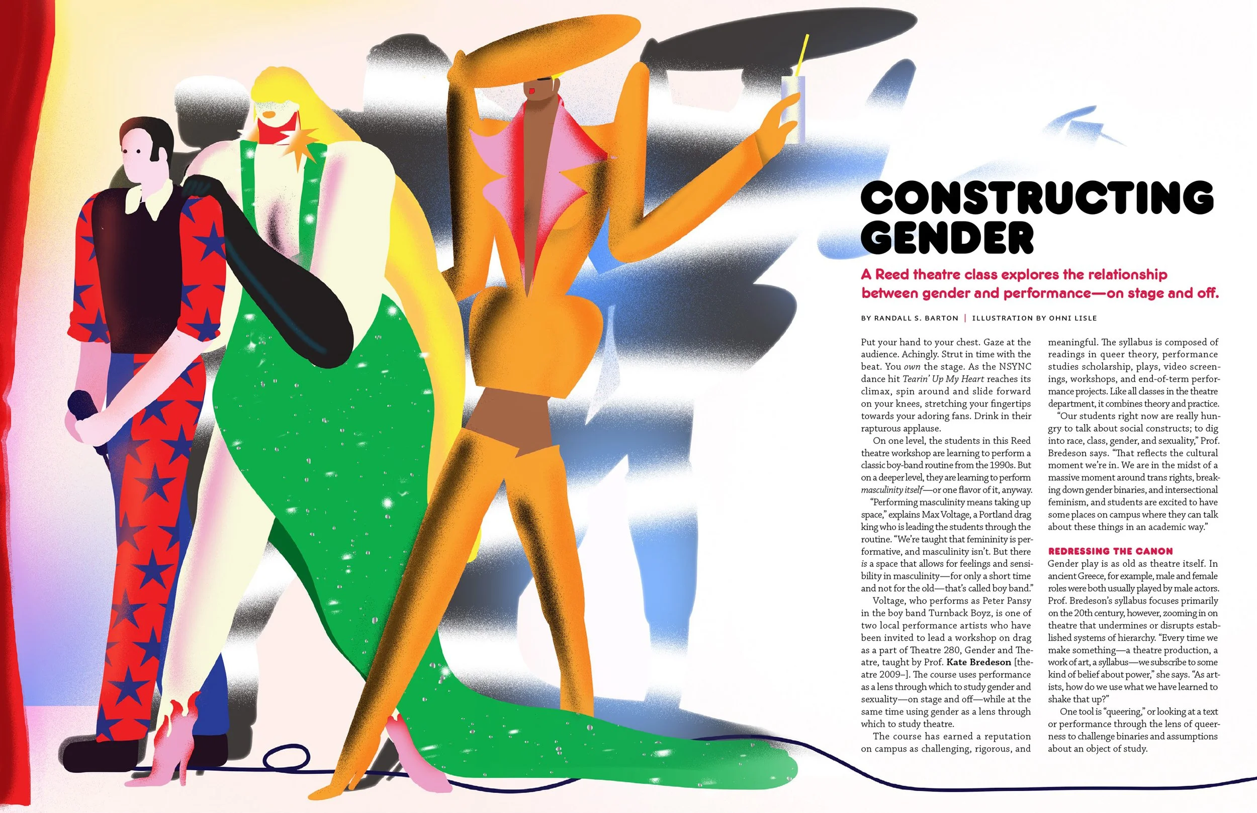 editorial art direction and design; collaboration with illustrator Ohni Lisle