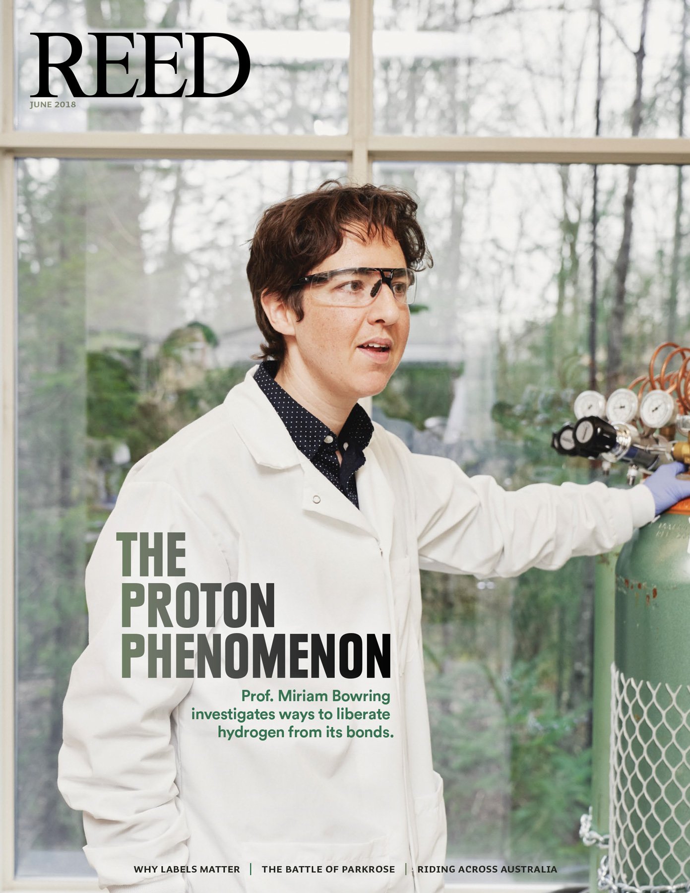 magazine cover art direction and design; collaboration with photographer Clayton Cotterell
