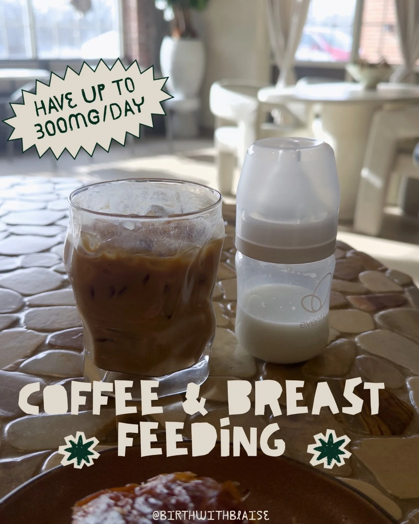 Breastfeeding moms&hellip;.please enjoy your 300mg of caffiene a day when you want to!☕️🙏 

Breastfeeding 🚫 = decaf! 
Breastmilk is made out of your blood 🩸
300mg of caffeine is considered the safe standard of caffeine intake a day when breastfeed