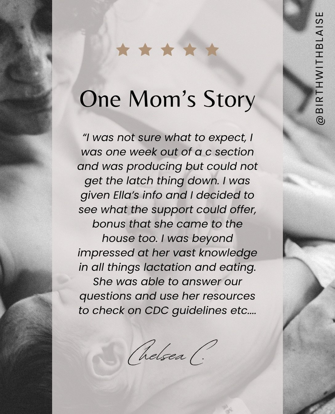 Everything can change with the right support. 🤍 From a tough first latch to feeling confident and cared for &mdash; this is why I do what I do. Thank you Chelsea for trusting me with your journey! 🌟 #lactationcounselor #lactationsupport #breastfeed