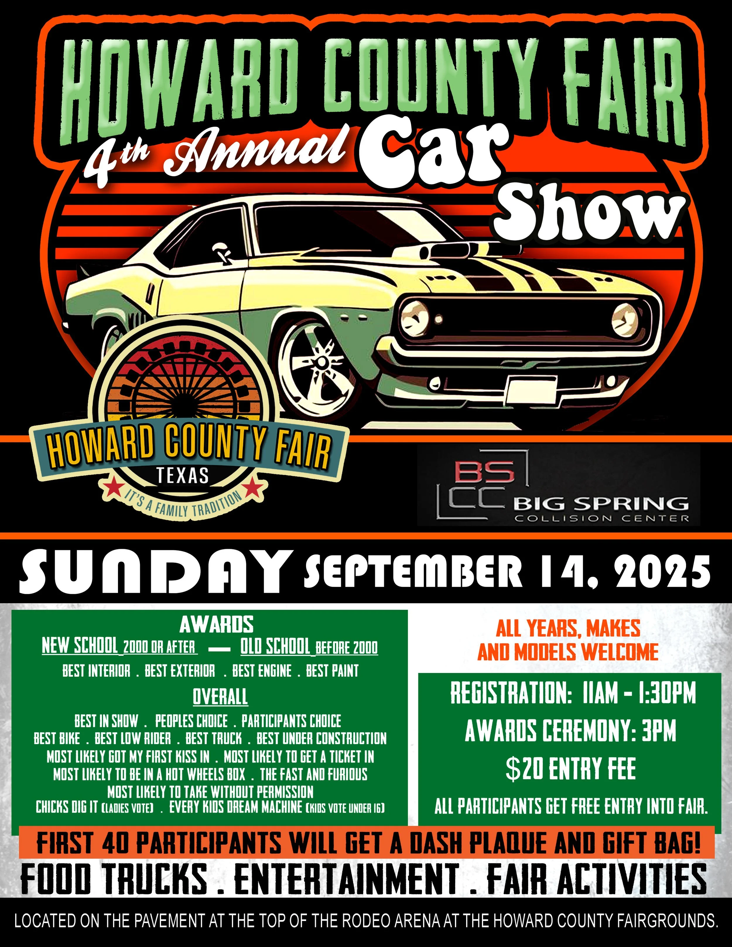 SCHEDULE OF EVENTS — Howard County Fair
