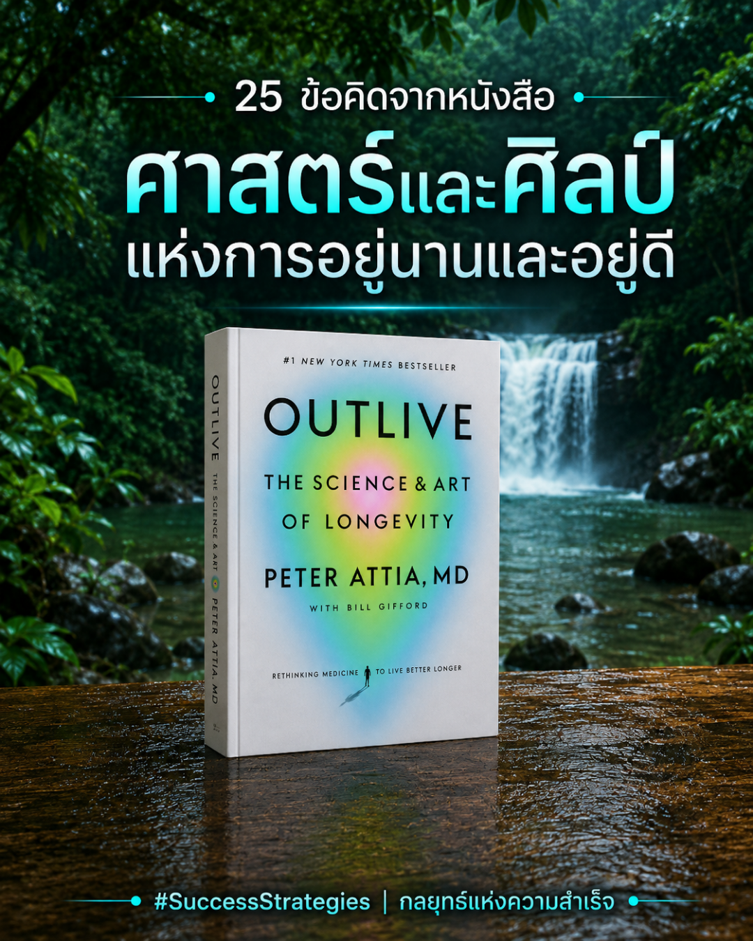 25 ข้อคิดจากหนังสือ Outlive : The Science and Art of Longevity เขียนโดย Peter Attia