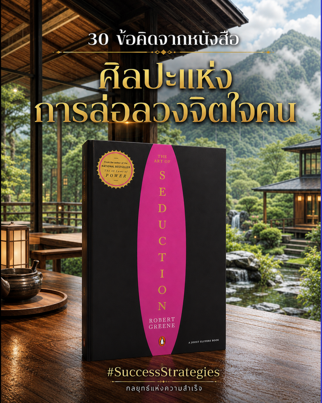 30 ข้อคิดจาก The Art of Seduction ศิลปะแห่งการล่อลวงจิตใจคน เขียนโดย Robert Greene