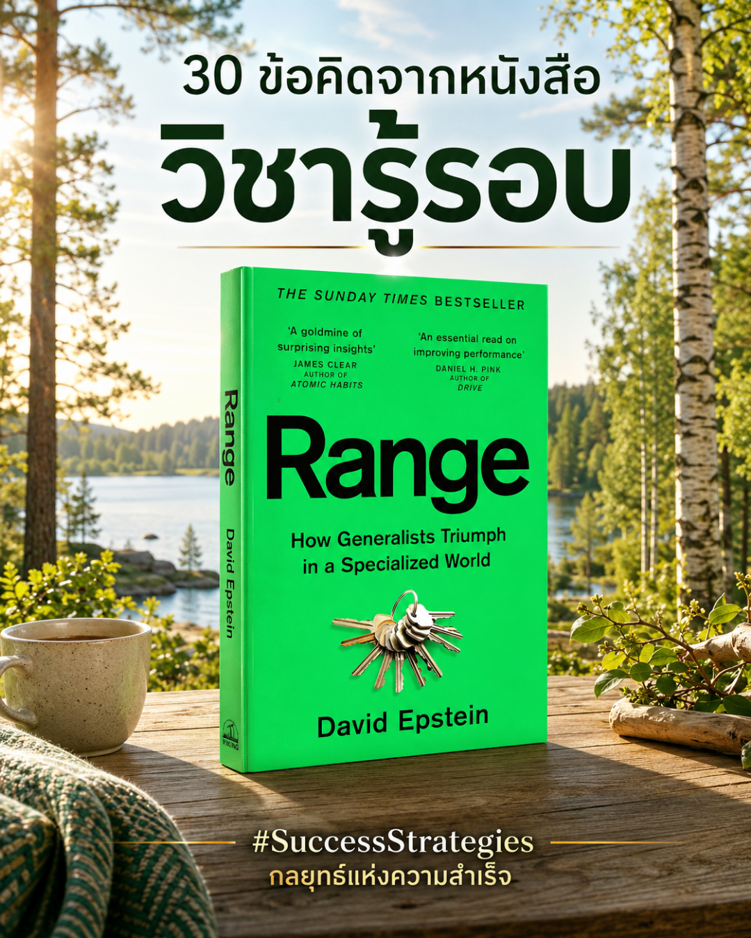 สรุป 30 ข้อคิดจากหนังสือ Range: Why Generalists Triumph in a Specialized World เขียนโดย David Epstein
