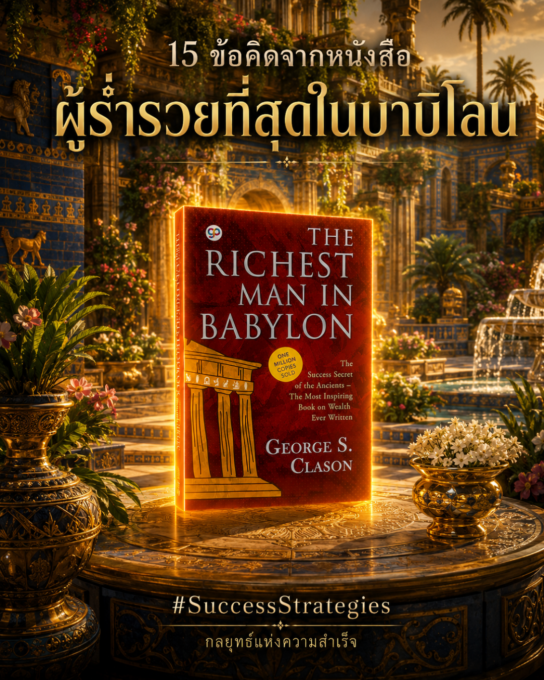 15 ข้อคิดที่ทำให้คนธรรมดากลายเป็นคนรวยที่สุดในเมือง จากหนังสือ THE RICHEST MAN IN BABYLON เขียนโดย George S. Clason