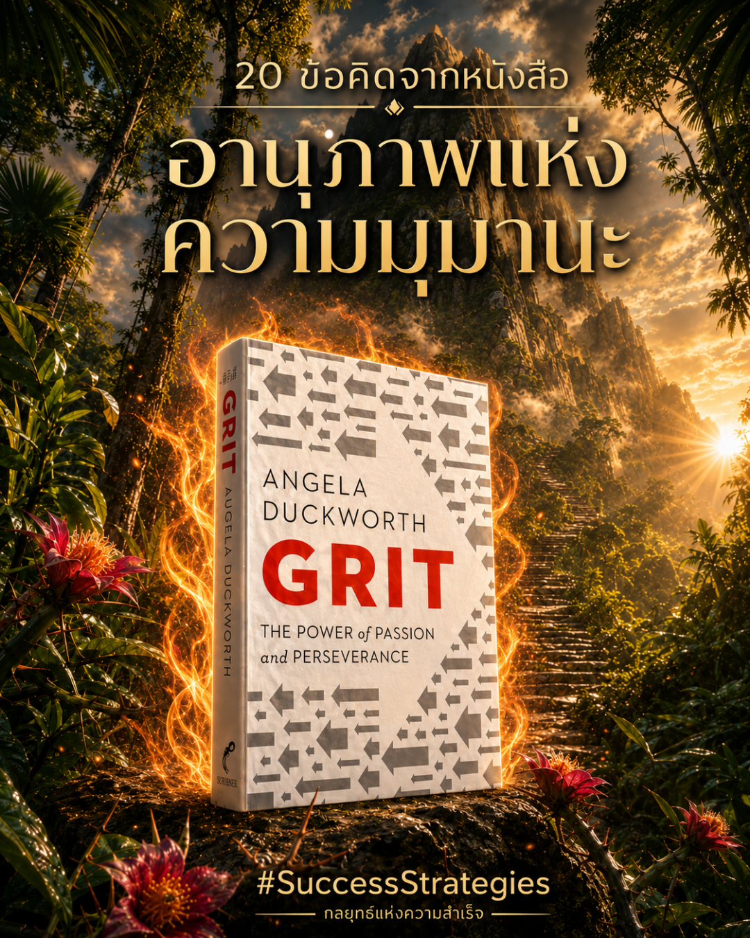 20 ข้อคิดจากหนังสือ Grit : The Power of Passion and Perseverance เขียนโดย Angela Duckworth
