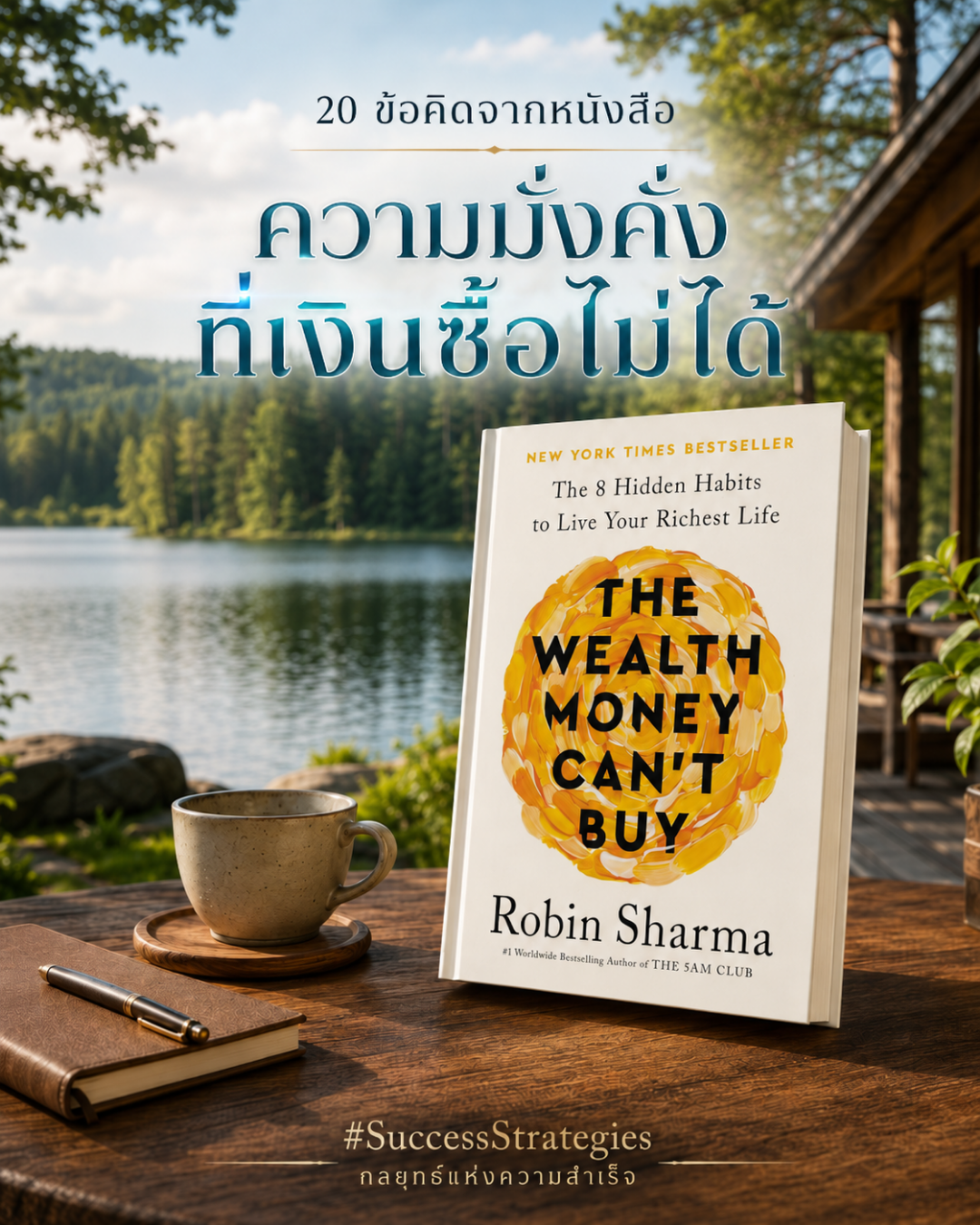 20 ข้อคิดจาก The Wealth Money Can't Buy  ความมั่งคั่งที่เงินซื้อไม่ได้ เขียนโดย Robin Sharma