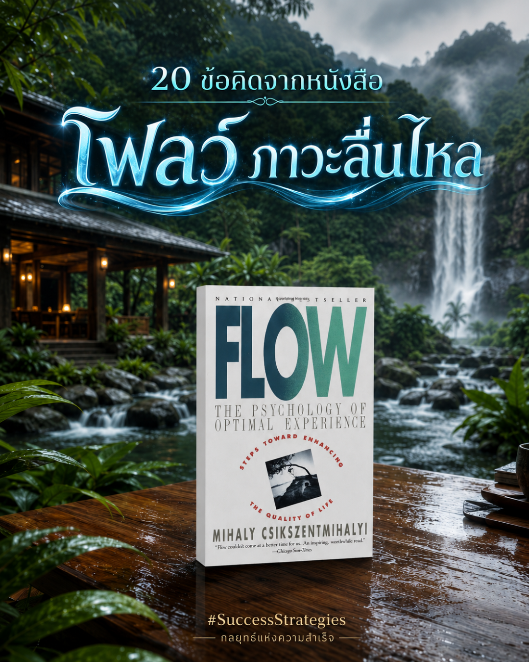 20 ข้อคิดจากหนังสือ Flow : The Psychology of Optimal Experience เขียนโดย Mihaly Csikszentmihalyi