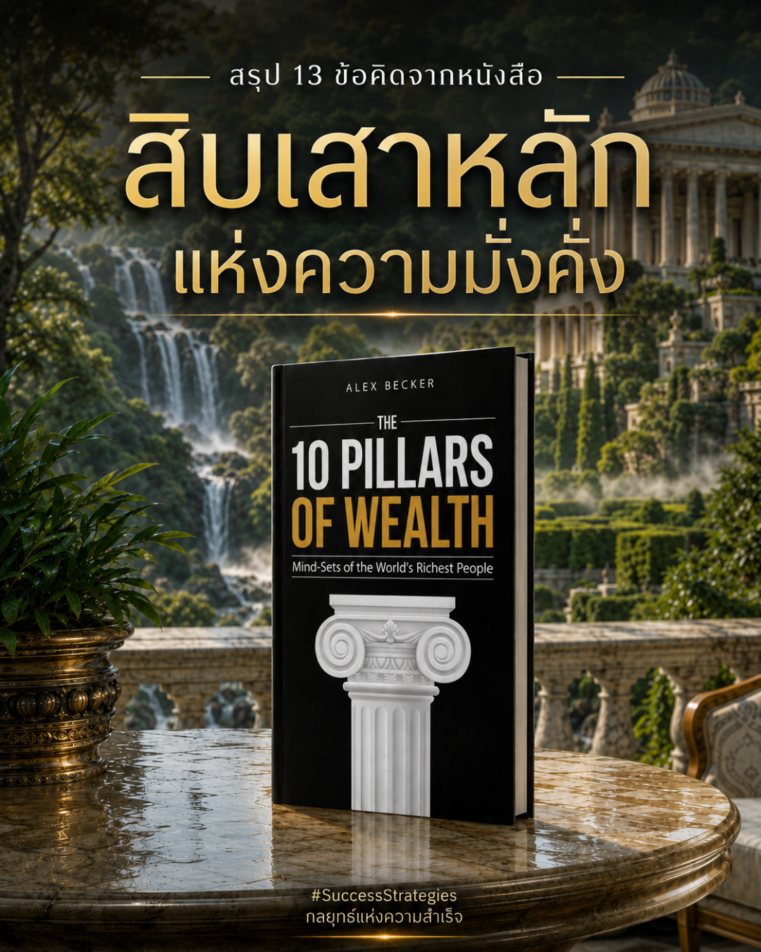 สรุป 13 ข้อคิดจากหนังสือ The 10 Pillars of Wealth สิบเสาหลักแห่งความมั่งคั่ง เขียนโดย Alex Becker