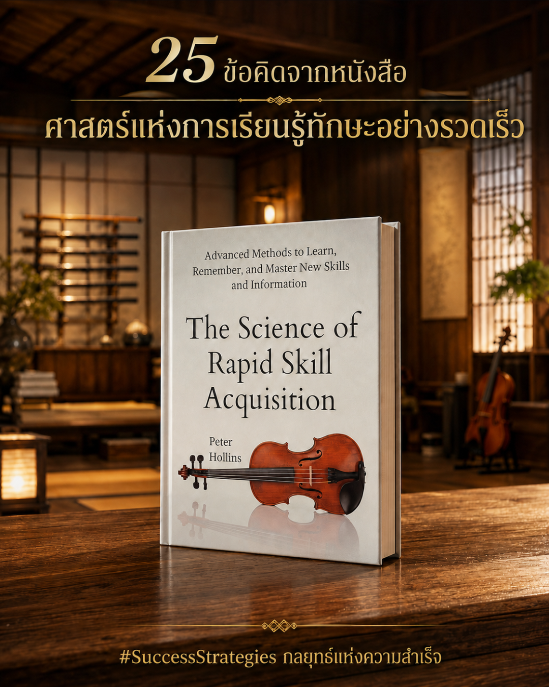 เรียนทุกอย่างให้เร็วขึ้นเท่าตัว : 20 บทเรียนจาก The Science of Rapid Skill Acquisition เขียนโดย Peter Hollins