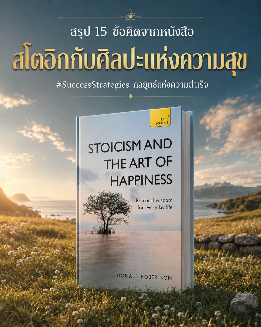 15 ข้อคิดจากหนังสือ Stoicism and the Art of Happiness เขียนโดย Donald Robertson