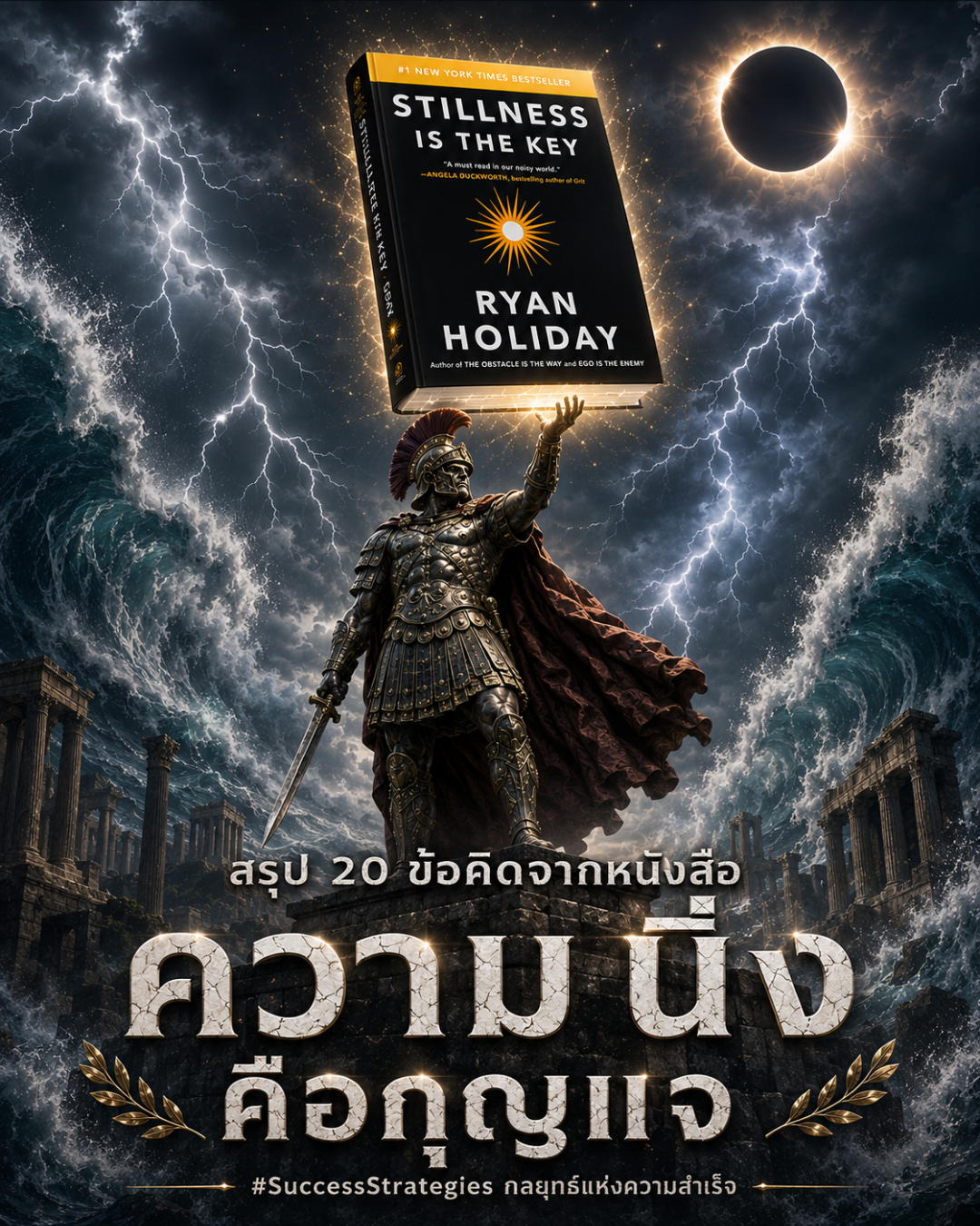 สรุป 20 ข้อคิดจากหนังสือ Stillness Is the Key : ความนิ่งคือกุญแจ เขียนโดย Ryan Holiday