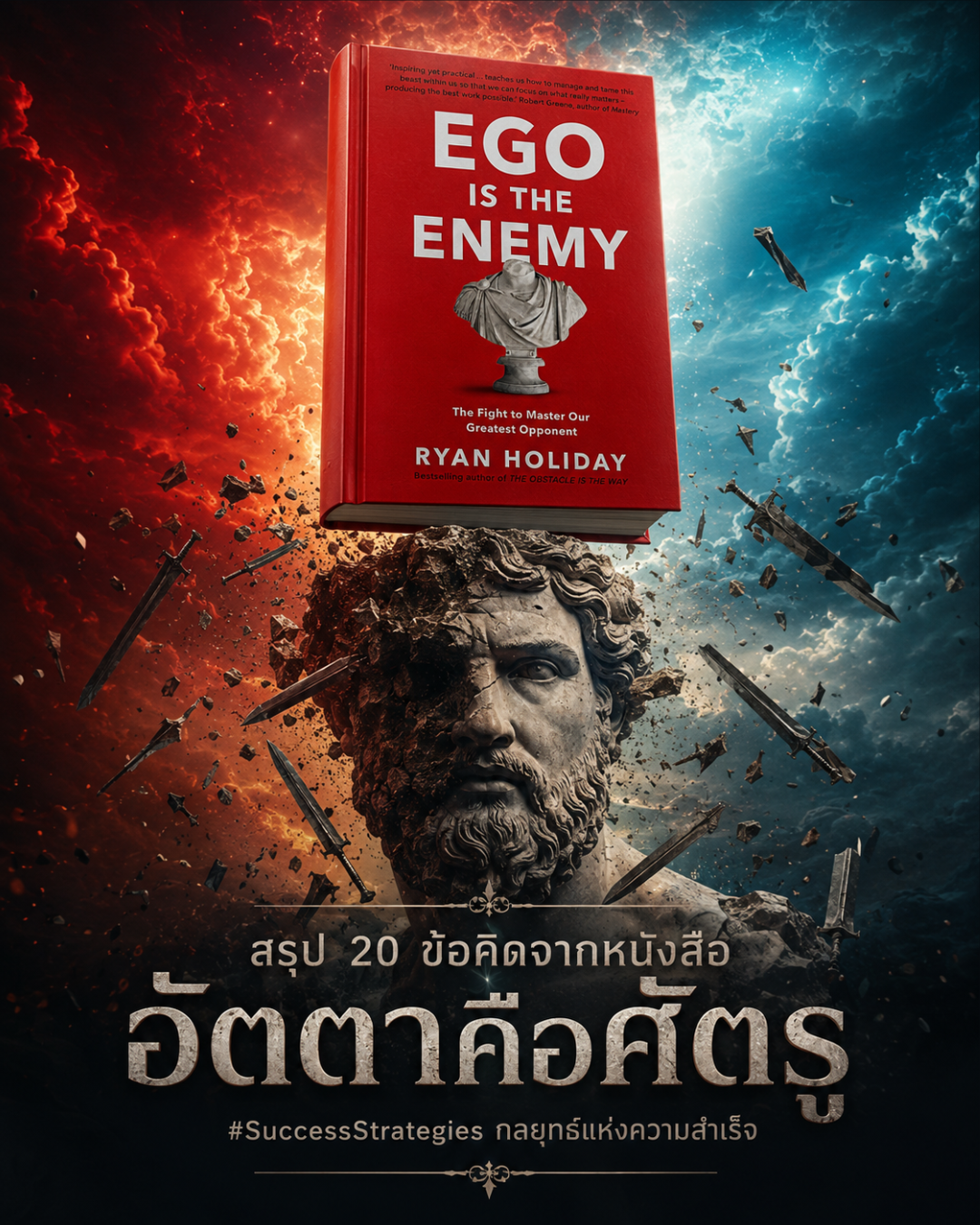 สรุป 20 ข้อคิดจากหนังสือ Ego Is the Enemy เขียนโดย Ryan Holiday