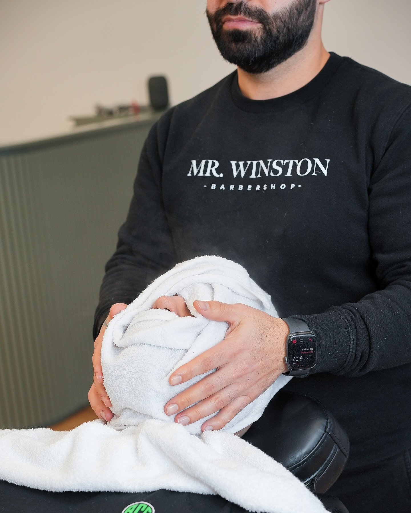 Kick off the week right with our signature hot towel shave