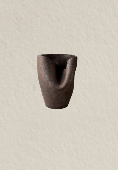 Forma Handcrafted Brown Terracotta Vase