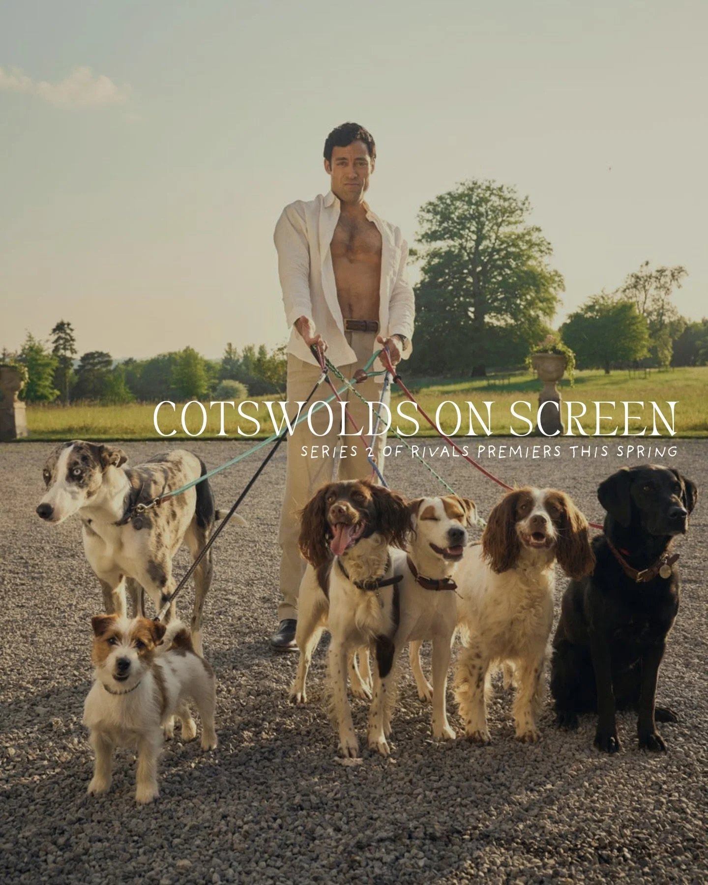 Series 2 of much-loved &lsquo;Rivals&rsquo; premiers May 15th... 

Enjoy the 1980s power dressing, luxurious Cotswolds-inspired backdrops and Jilly Cooper&rsquo;s beloved characters from the comfort of our Cotswolds-based property&rsquo;s home cinema