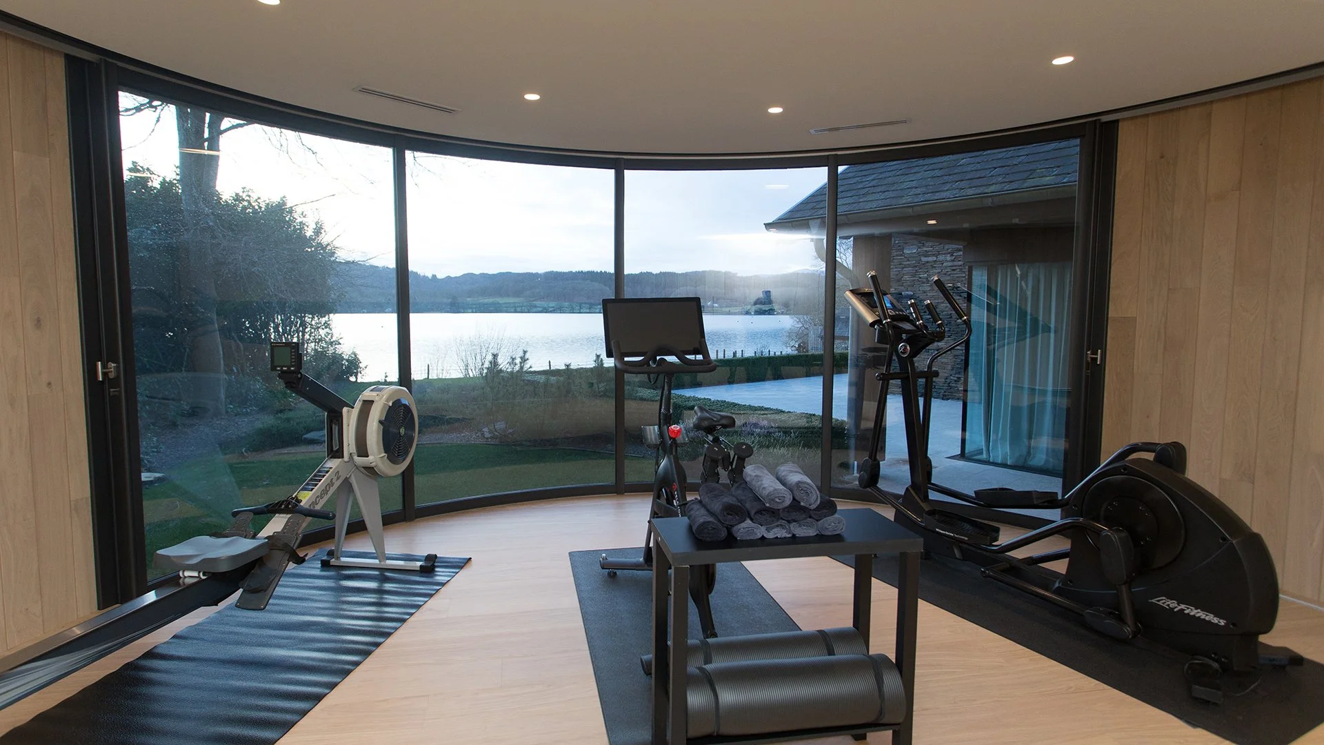 Sitting on the shore of Lake Windermere, Grey Gables is an impressive and luxurious Lakeland-stone home with incredible views and a range of special extras, including lumipod design-led gym and sauna with Lake views, a home cinema and games room.