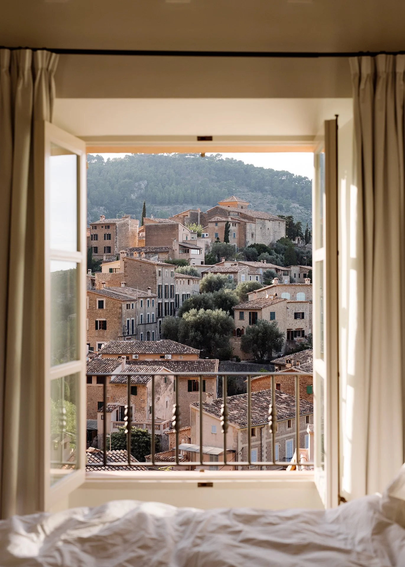 Simon escapes luxury villa in deja mallorca Sa Llupia looks out onto the Tramuntana mountains.