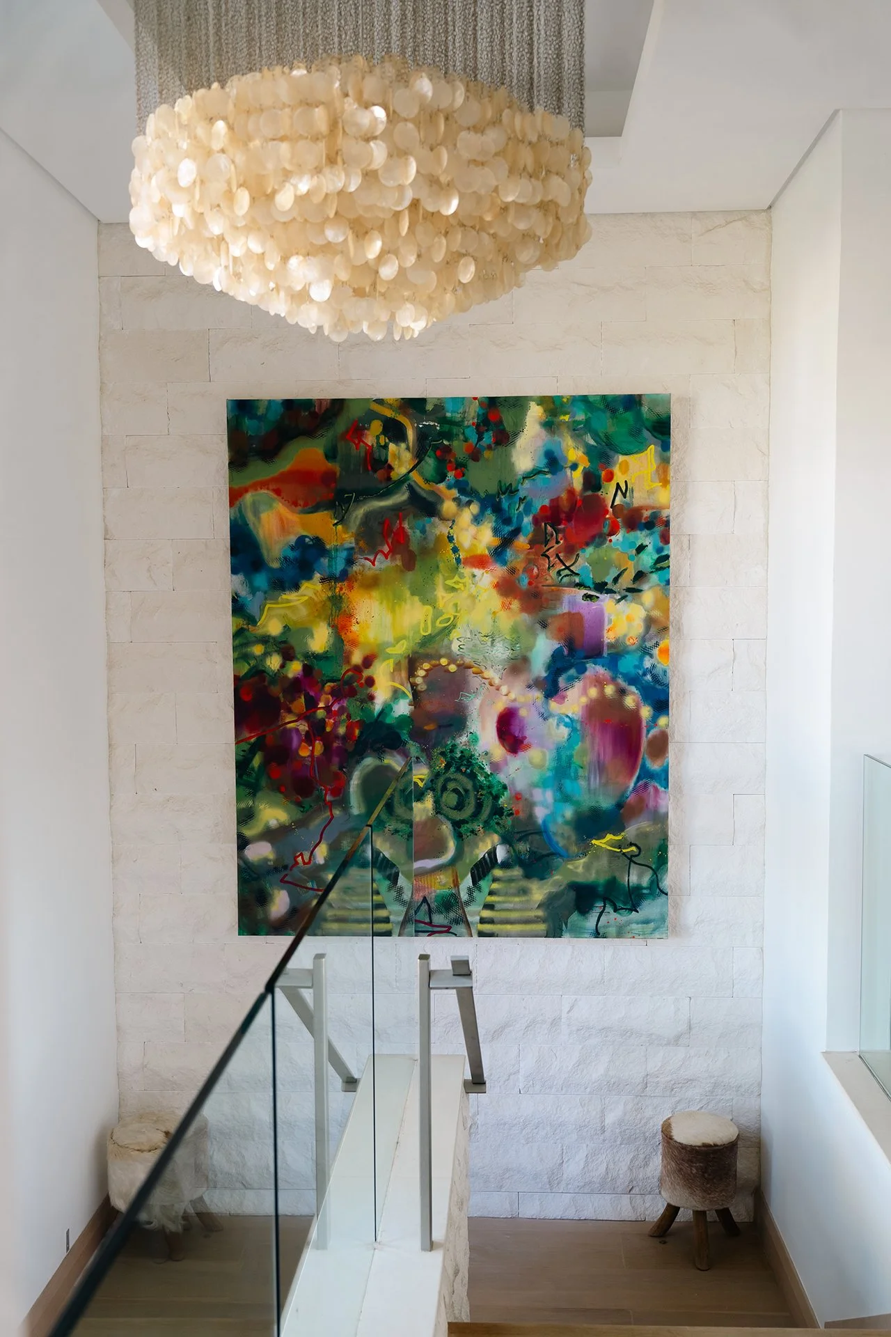 Measuring over 1,250 metres square, the villa was designed by local award-winning architects Gillespie & Steel and uses some of the island’s most beautiful materials. 