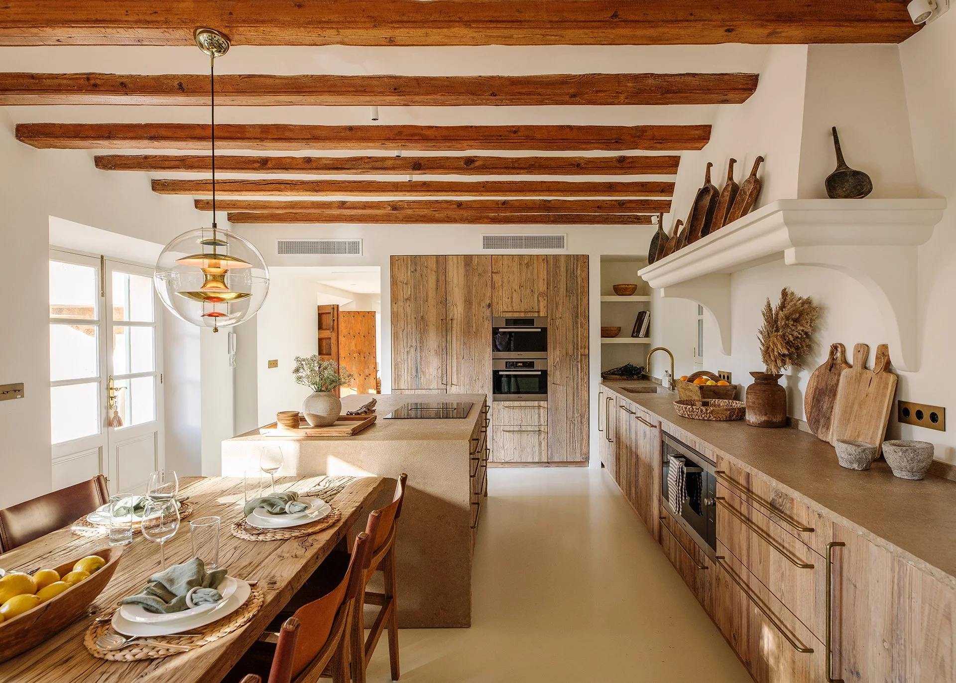 Equipped with state-of-the-art Miele appliances including induction hob, double oven, microwave, coffee machine, dishwasher, larder fridge and freezer... …Utility room with wine storage, extra fridge and freezer.