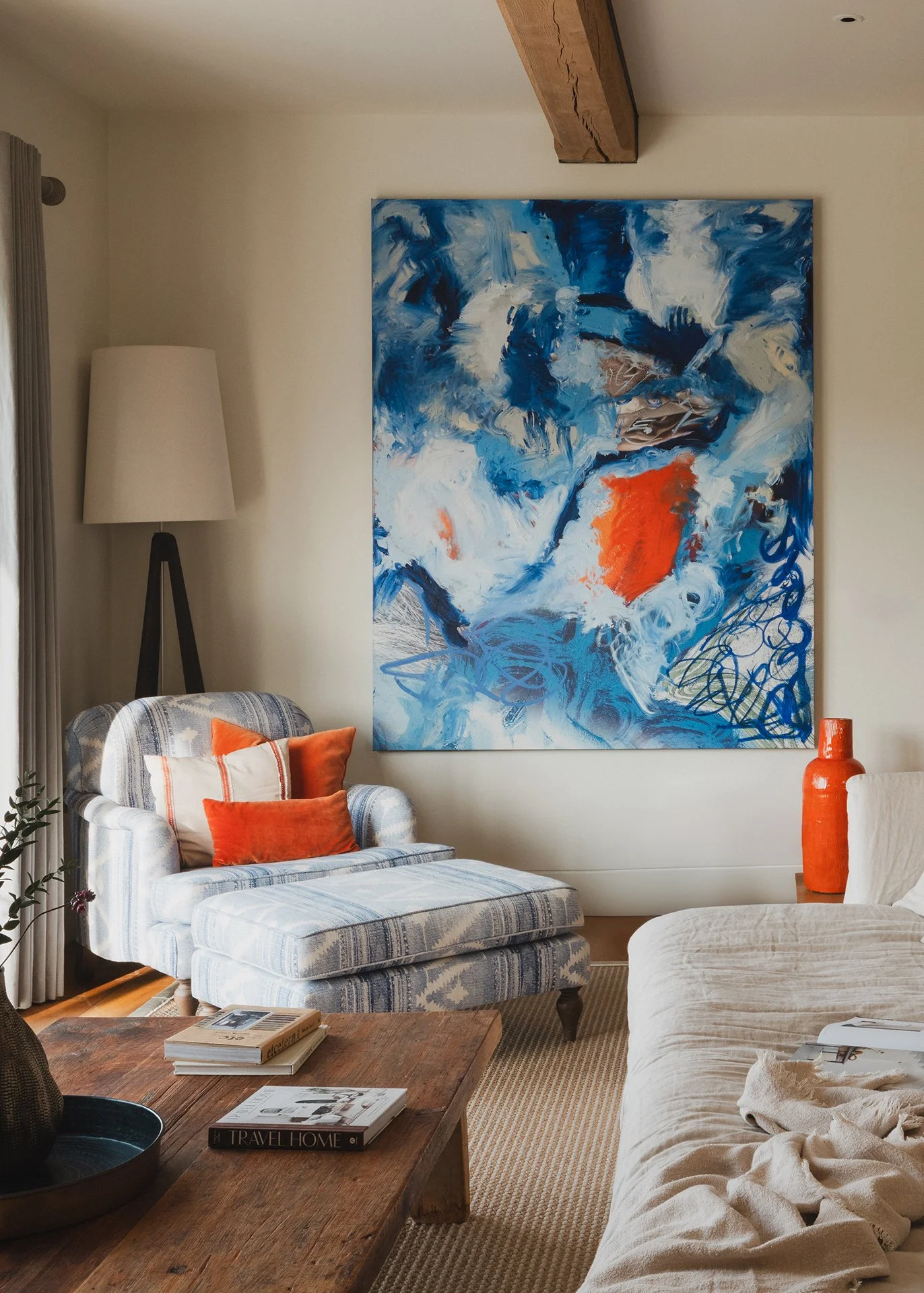 All five beautiful bedrooms have stunning sea views as well as a sumptuous ViSpring bed; two feature oak four-posters. The deck-chair colour scheme, beautiful bleached wood and tree trunk stools add to the coastal chic.