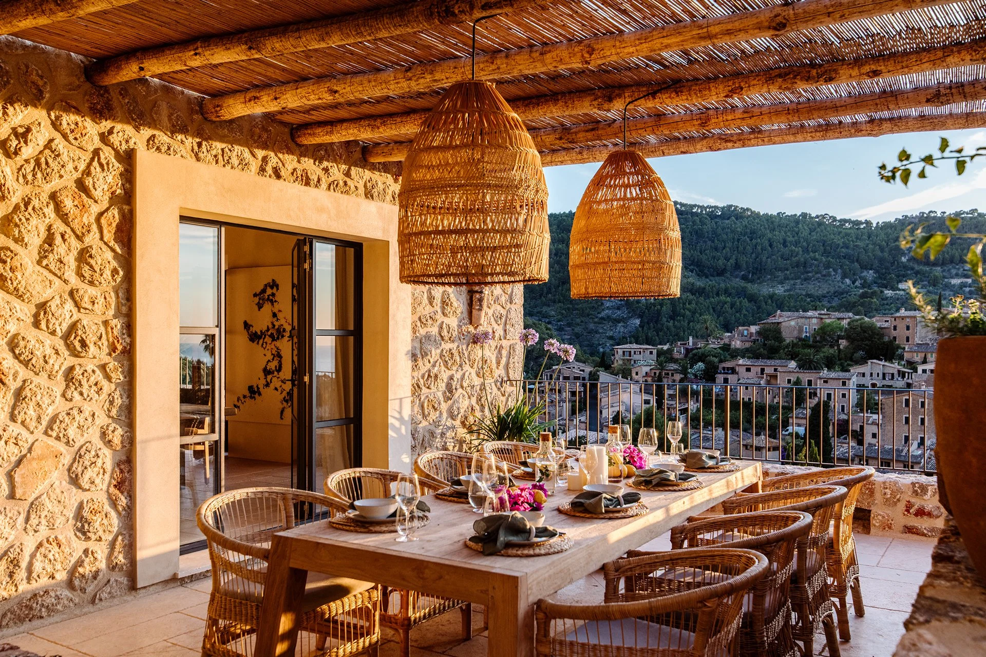 Outside, cool off in the large private pool or relax on a choice of different sun terraces, to take in the enviable views.