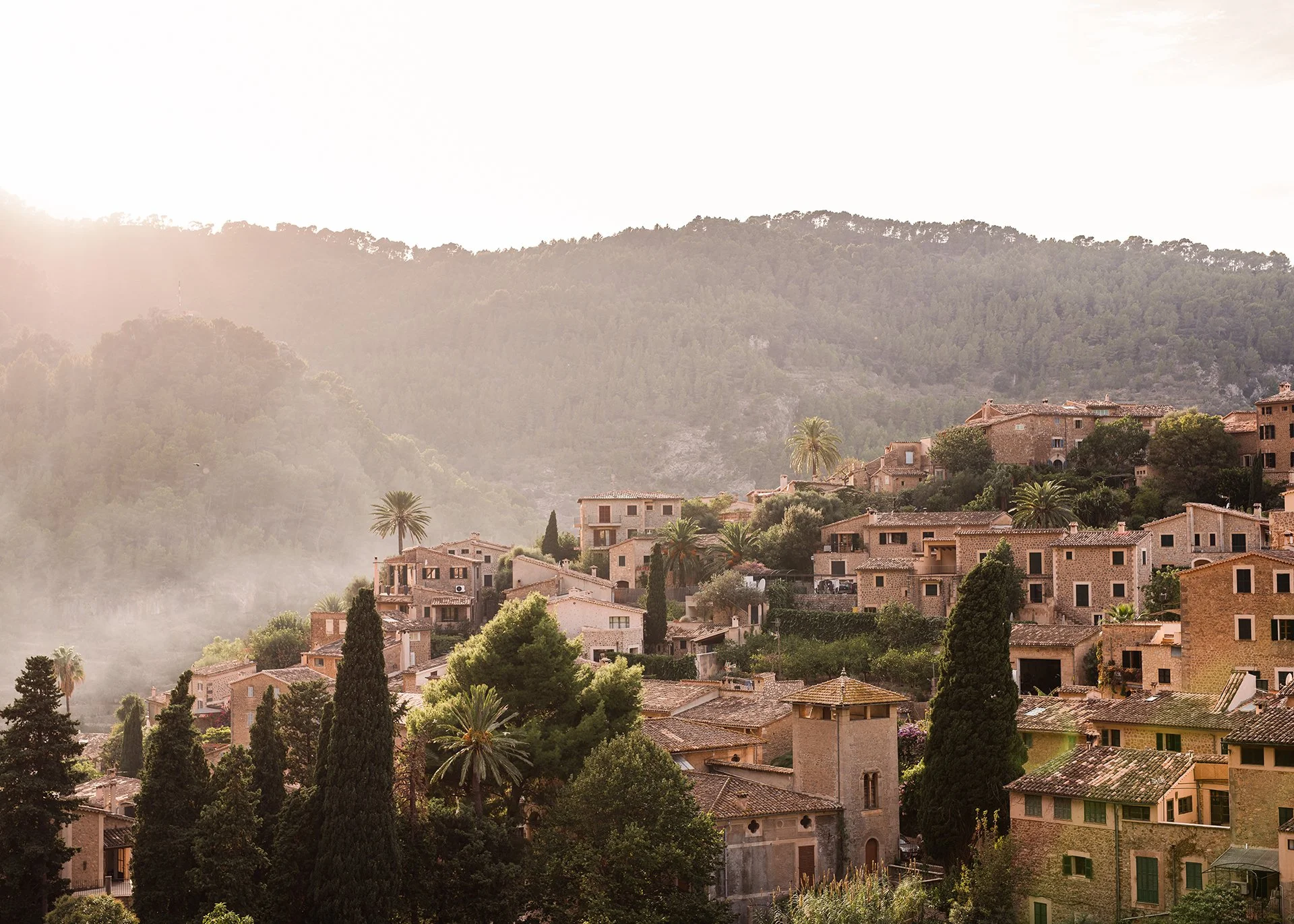 Sa Llupia is perched on the hillside between the Tramuntana Mountain Range and the sea in the picture-postcard village of Deià, Mallorca.