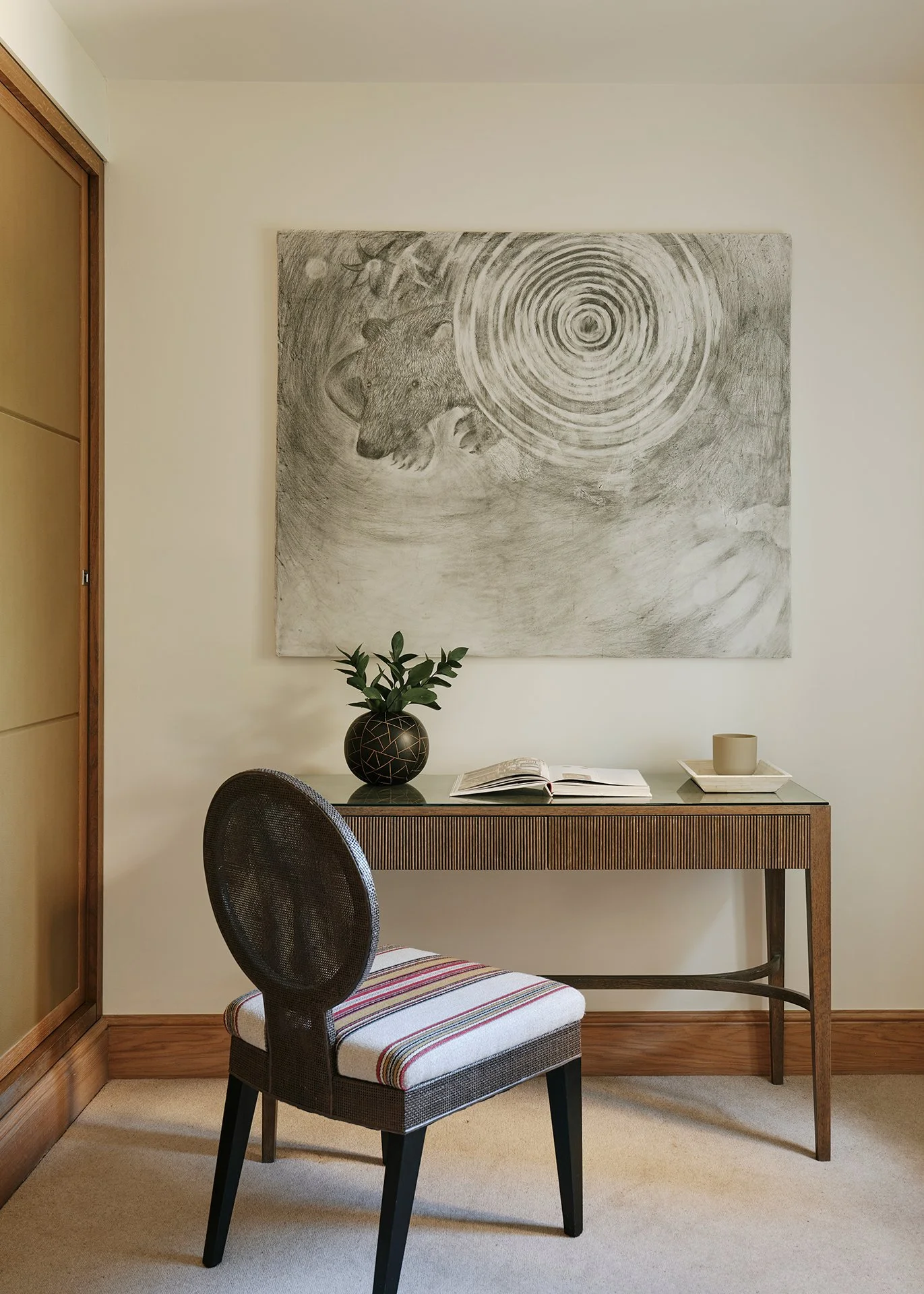Offering luxury accommodation for up to ten guests in five bedrooms, the property has all the mod cons of a luxury boutique hotel with a home cinema room, cedar sauna, an indoor swim jet heated pool, a peloton, selection of free weights and a study.