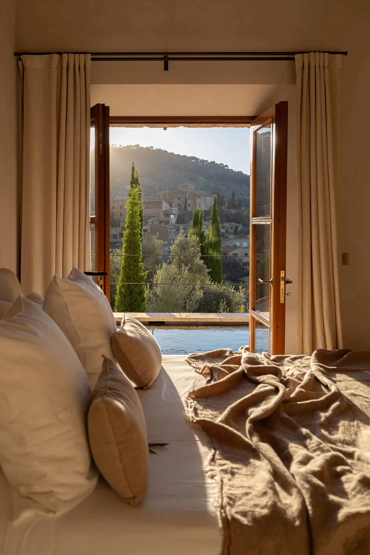 Sa Milana is perched on the hillside between the Tramuntana Mountain Range and the sea in the picture-postcard village of Deià, Mallorca.