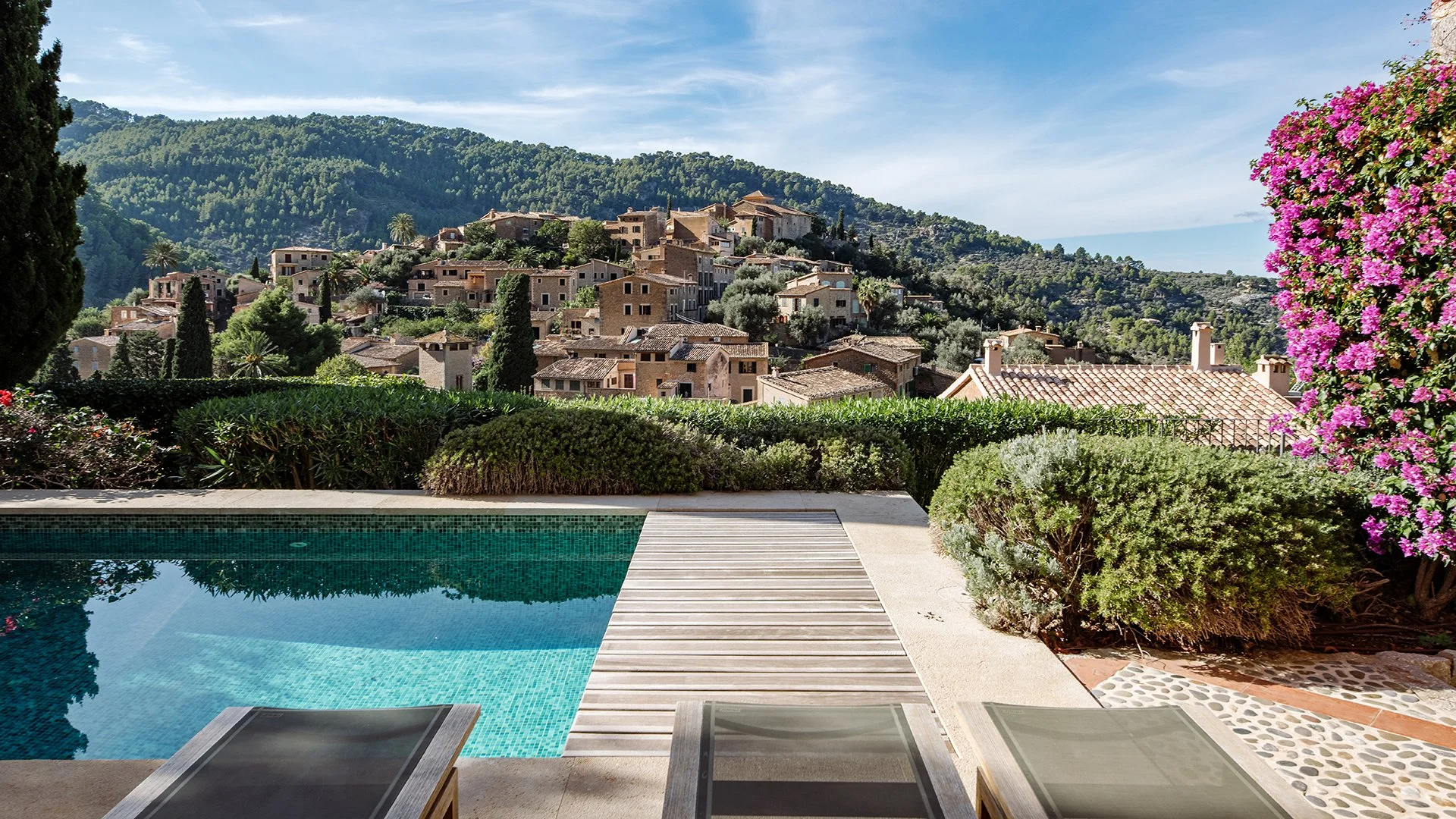 Take a dip in the sleek, generously sized pool, ideal for morning laps or relaxed afternoon dips.