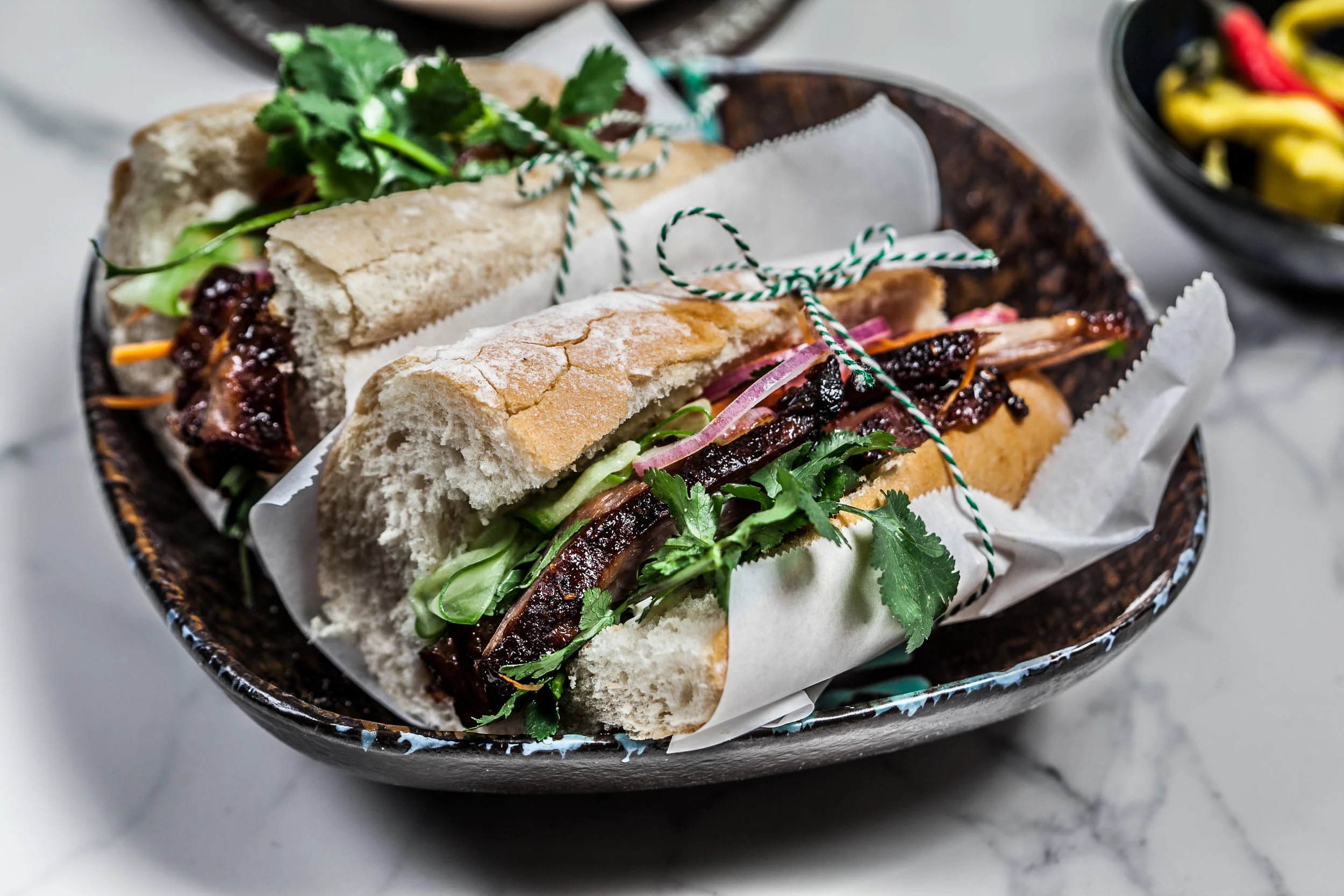 Sticky Porc Belly Bahn Mi